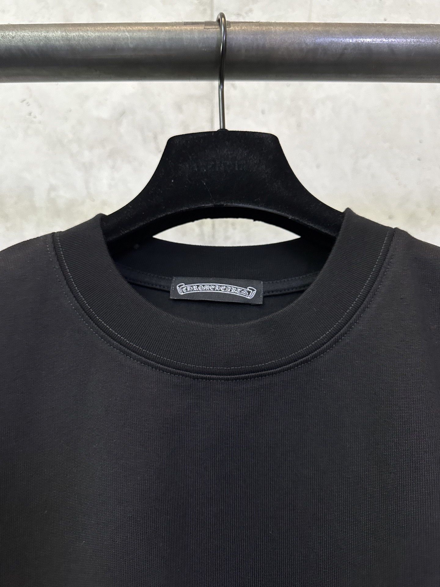 Chrome Hearts Chrome Hearts 克罗心 25ss 十字架植绒印花圆领短袖T恤