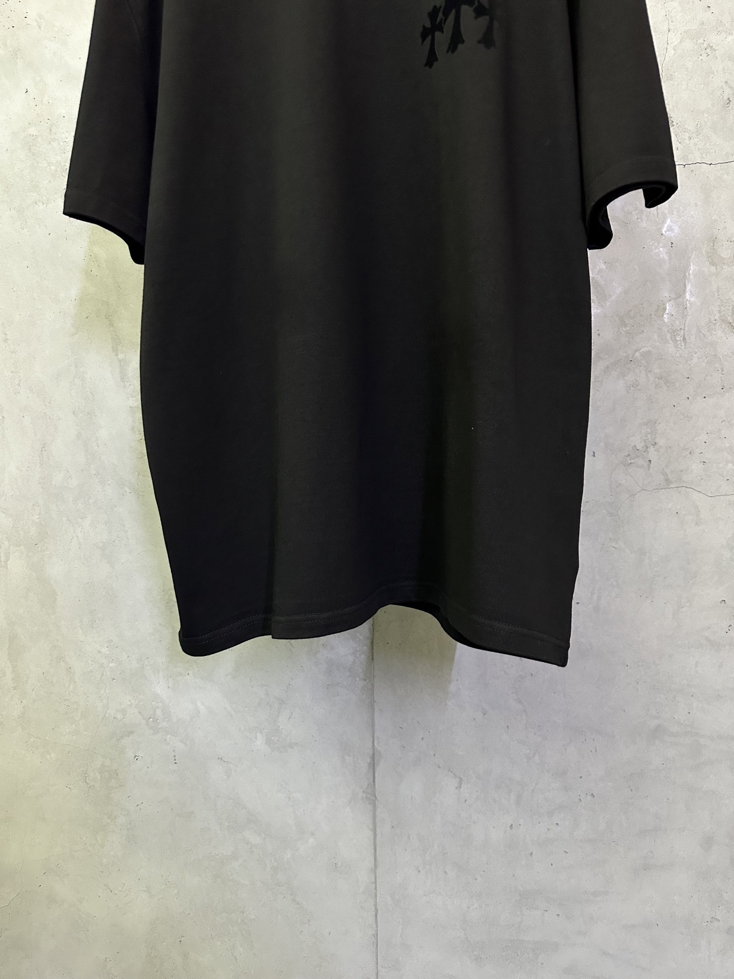 Chrome Hearts Chrome Hearts 克罗心 25ss 十字架植绒印花圆领短袖T恤