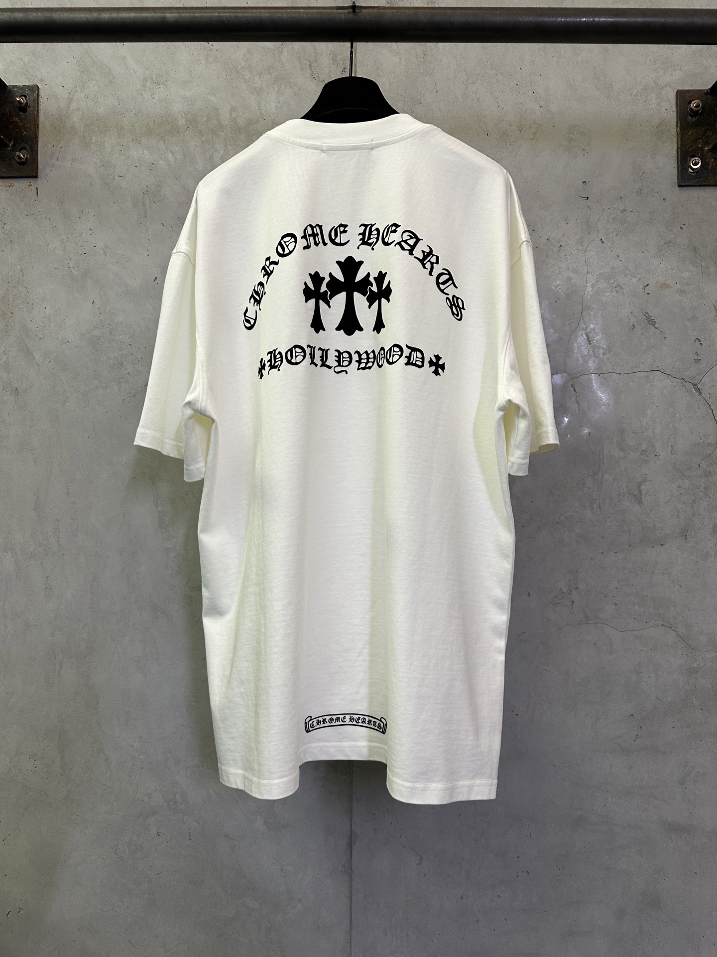 Chrome Hearts Chrome Hearts 克罗心 25ss 十字架植绒印花圆领短袖T恤