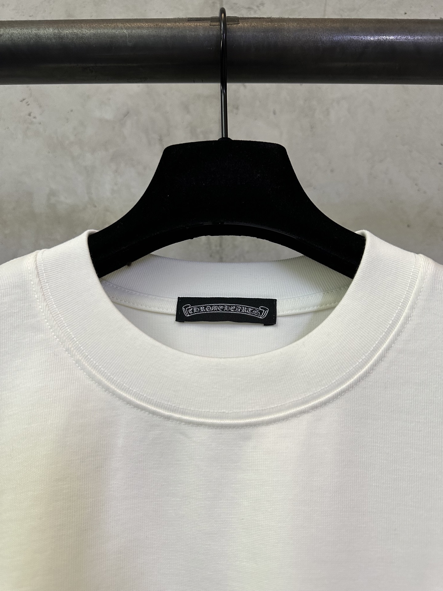 Chrome Hearts Chrome Hearts 克罗心 25ss 十字架植绒印花圆领短袖T恤