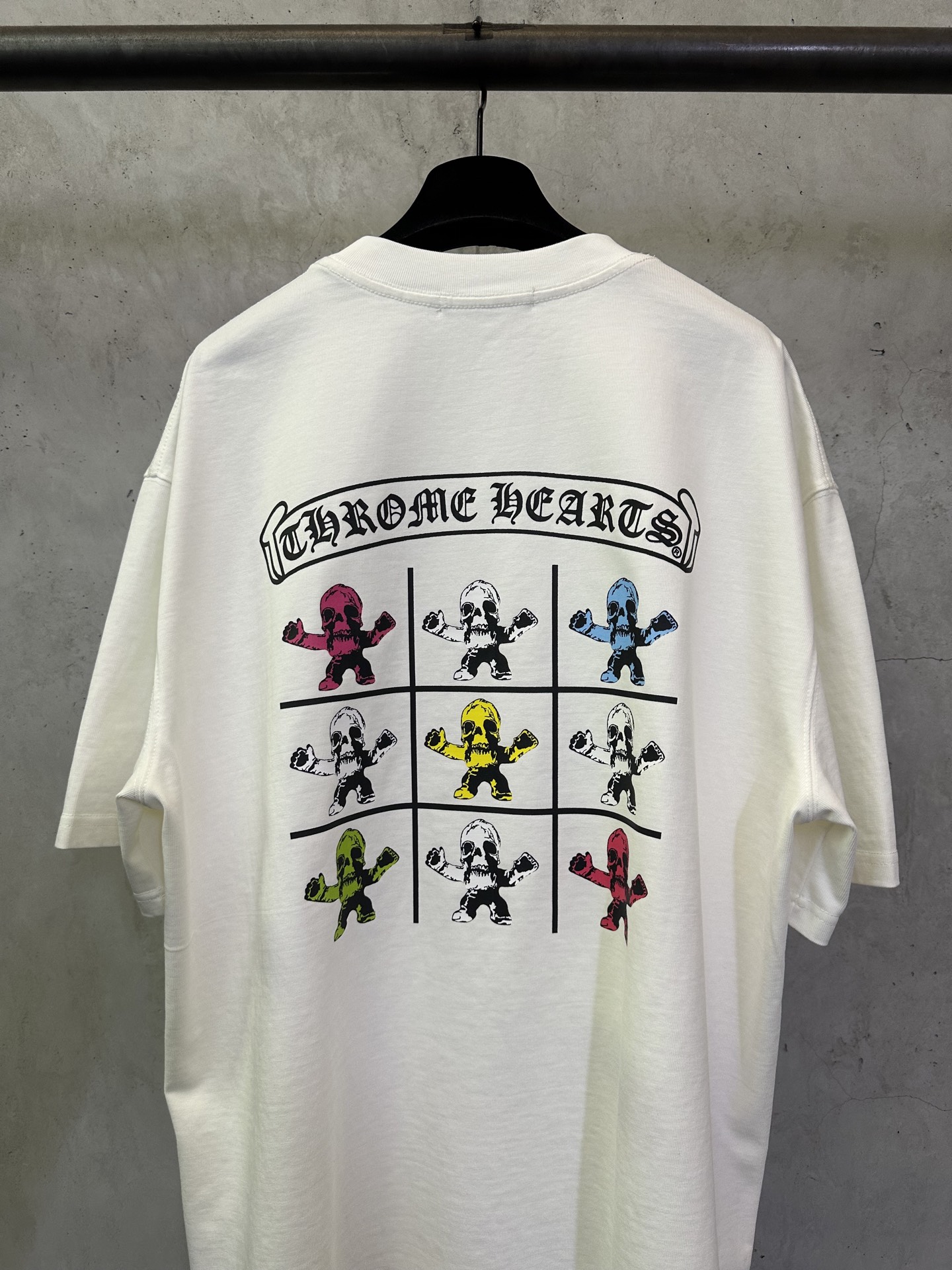 Chrome Hearts Chrome Hearts 克罗心 25ss foti系统黑彩九宫格圆领短袖T恤
