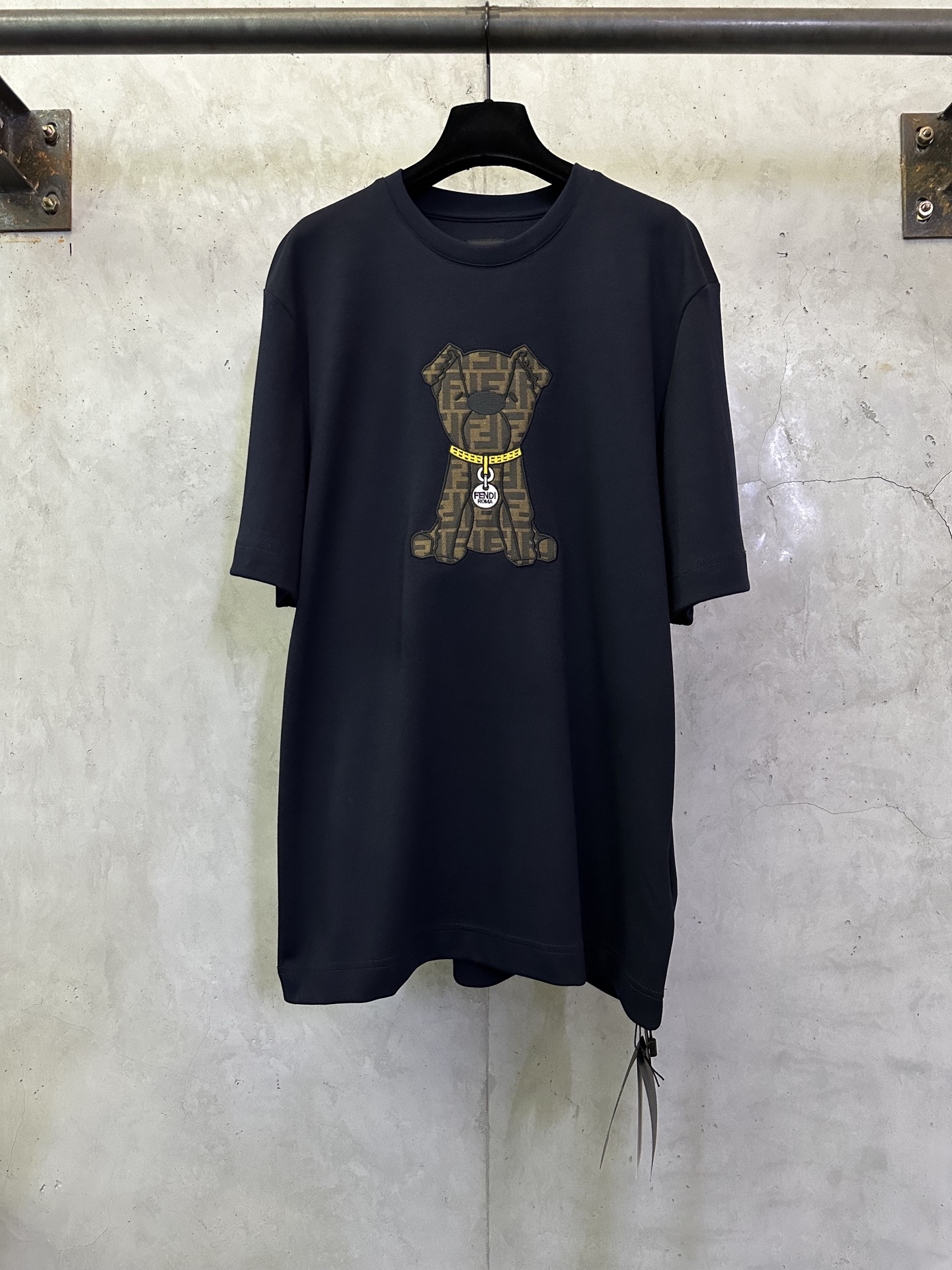Fendi FENDI芬迪 ss25 小狗贴布刺绣短袖
