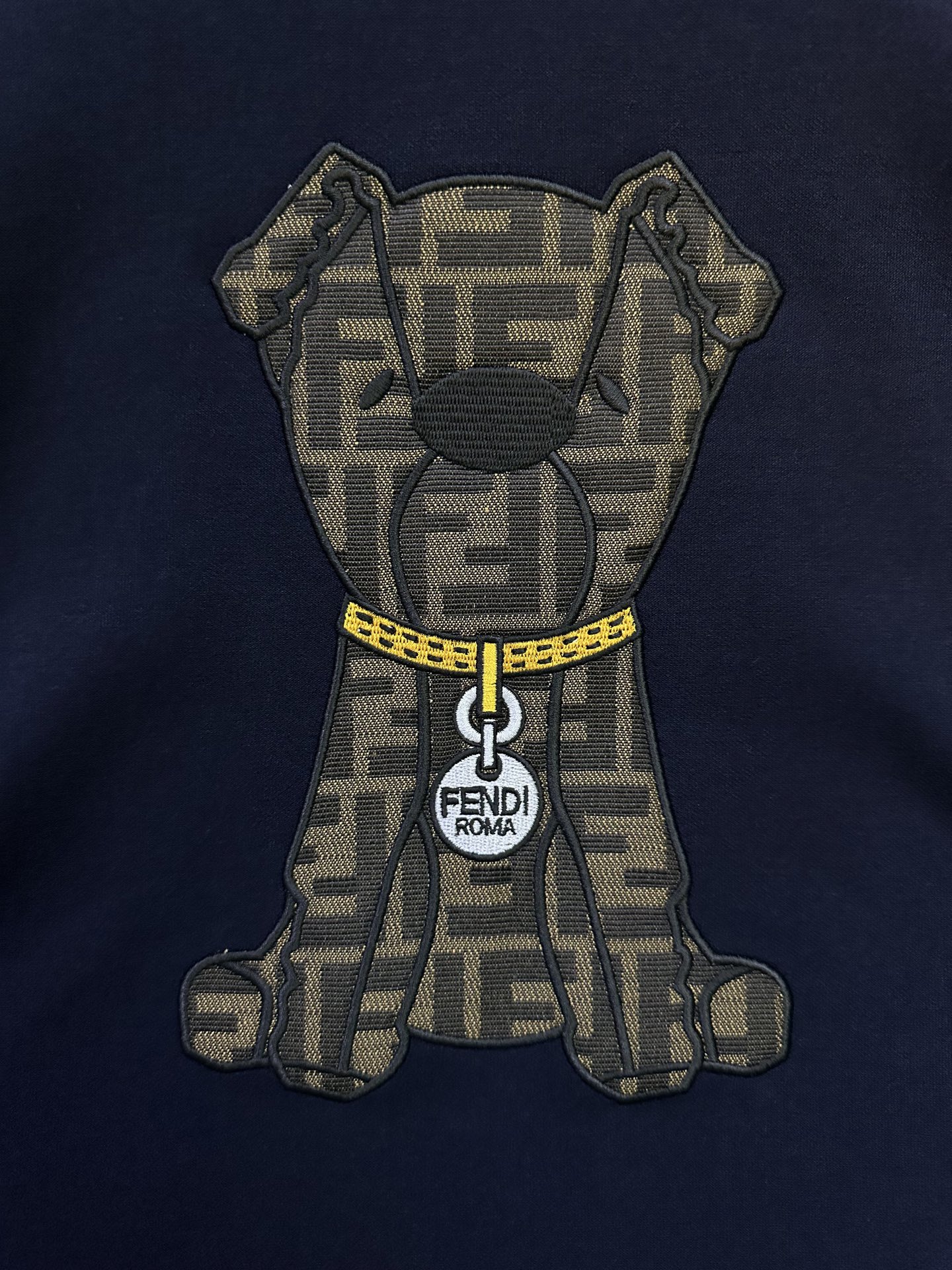 Fendi FENDI芬迪 ss25 小狗贴布刺绣短袖