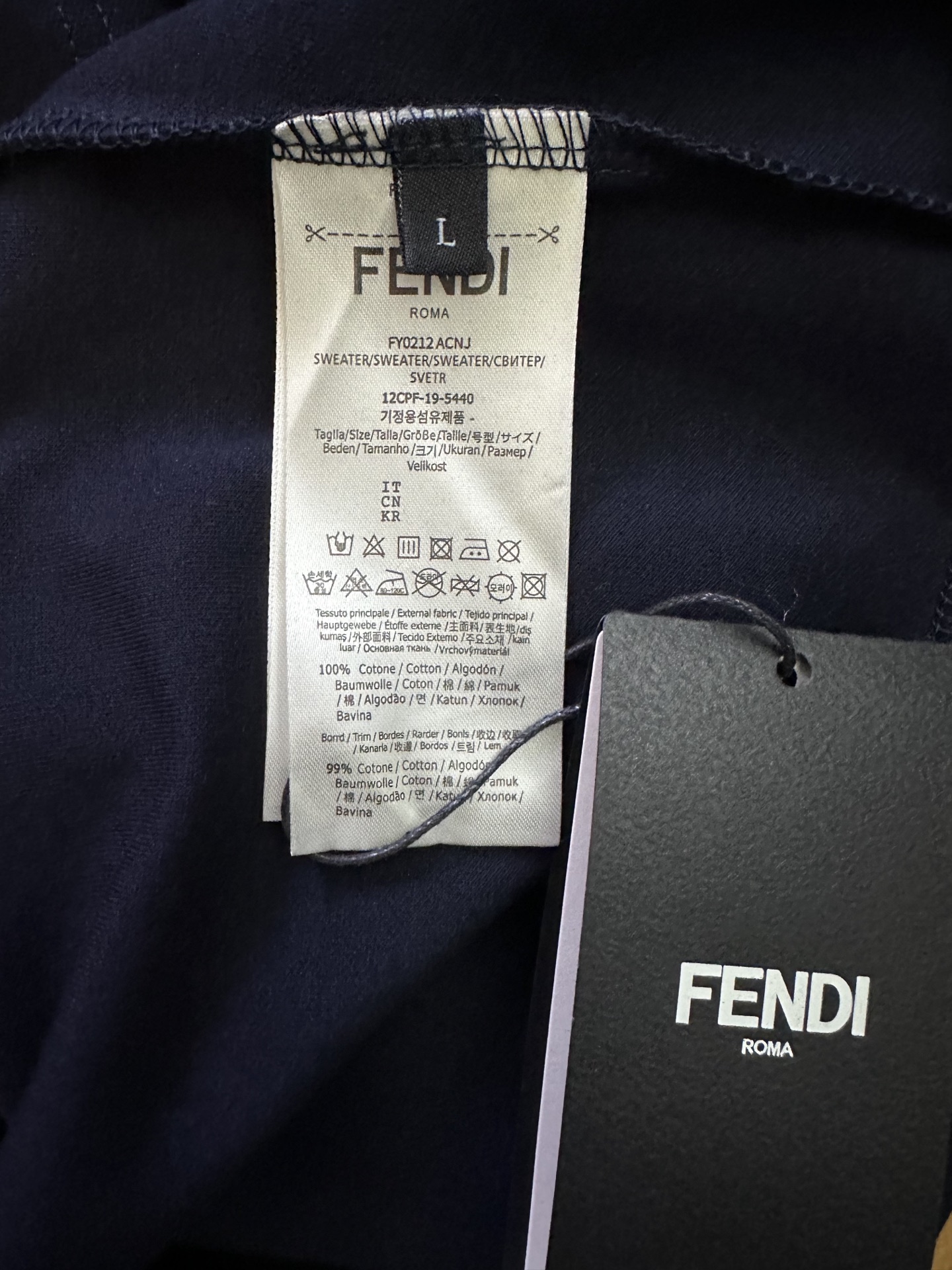Fendi FENDI芬迪 ss25 小狗贴布刺绣短袖