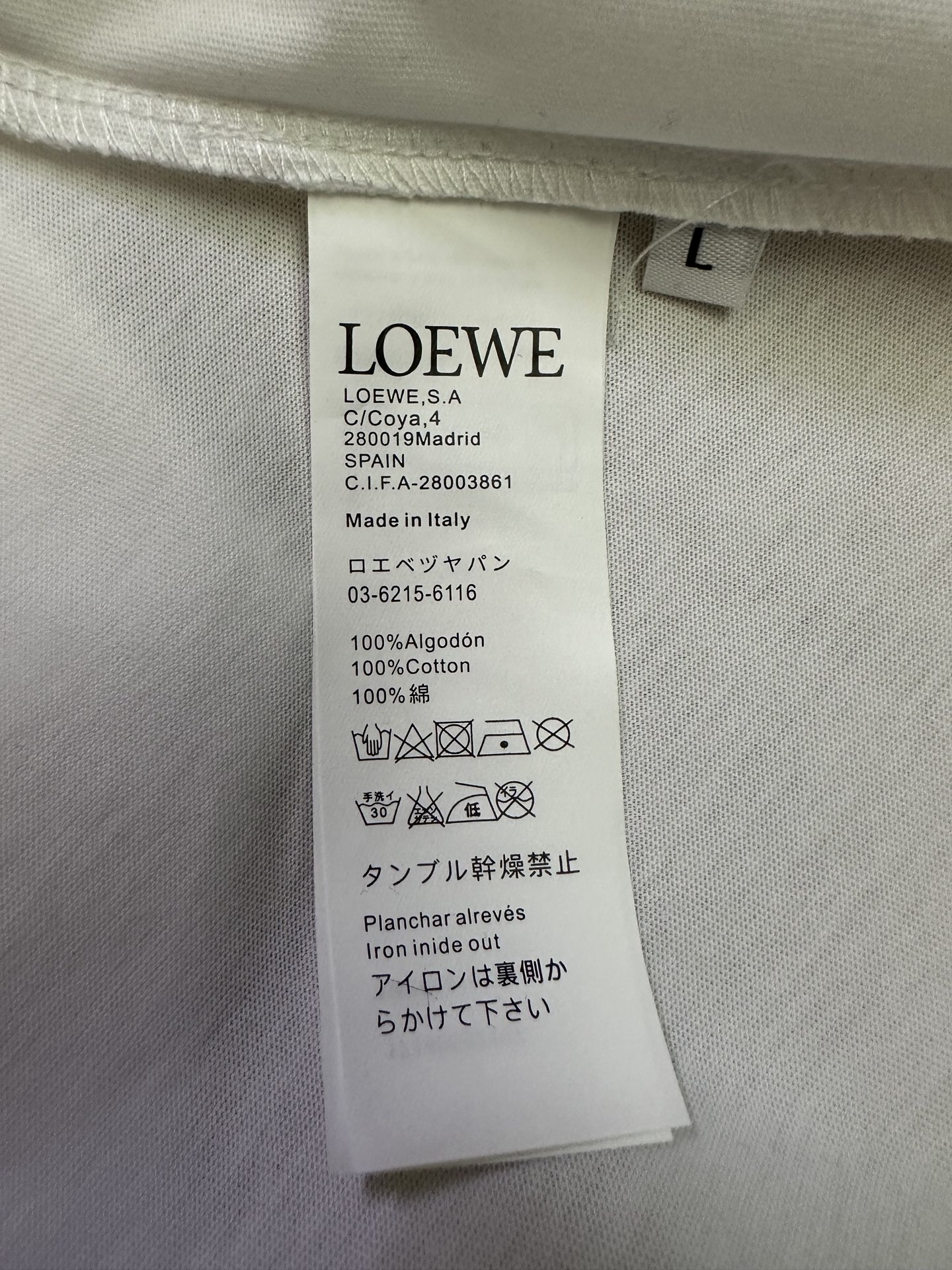 Loewe LOEWE罗意威 ss26 口袋刺绣标识短袖