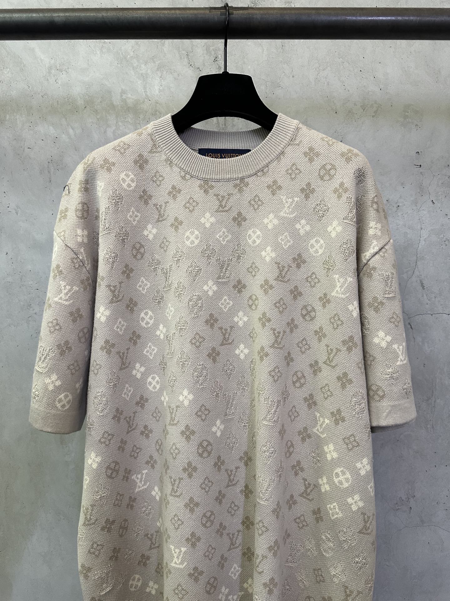 Louis Vuitton LOUIS VUITTON ss26 LV全幅提花针织短袖