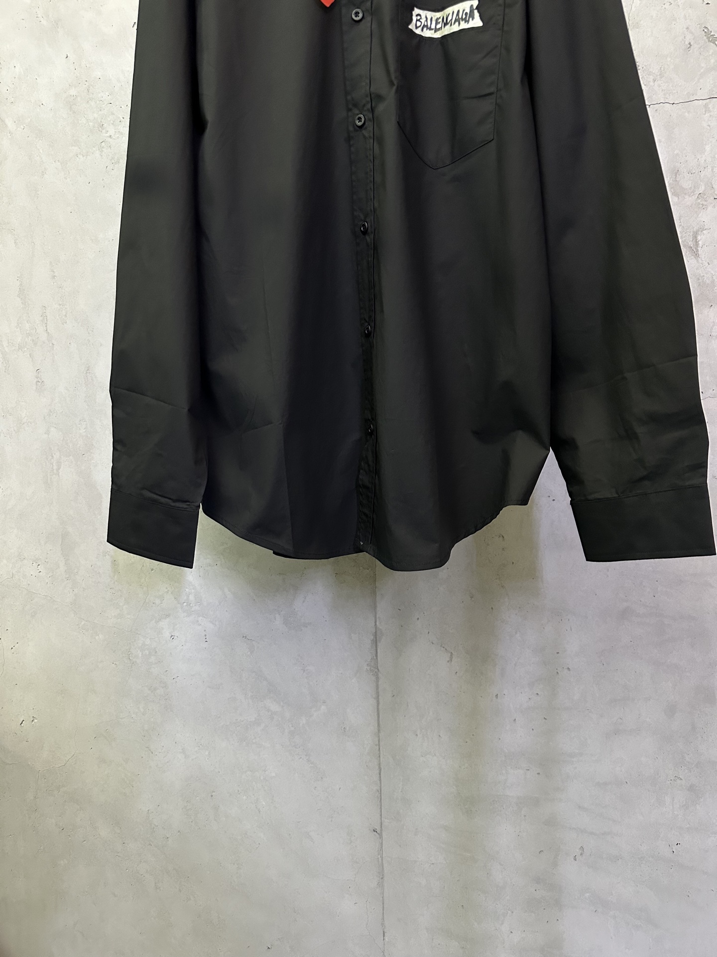 Balenciaga Balenciaga巴黎世家 宿舍25 白胶带字母印花衬衫
