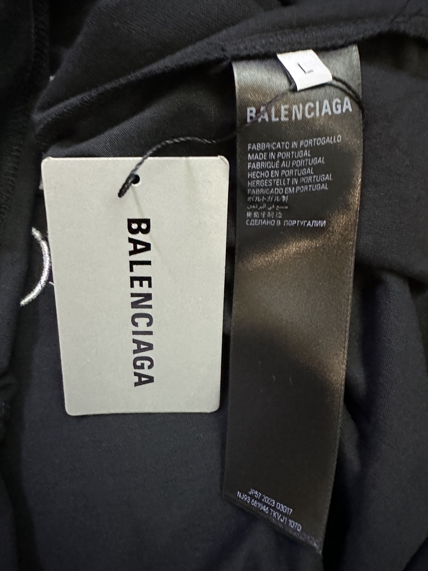 Balenciaga Balenciaga 巴黎世家 FW25 FOOTBALL系列3m刺绣V领落肩足球衣长袖t恤