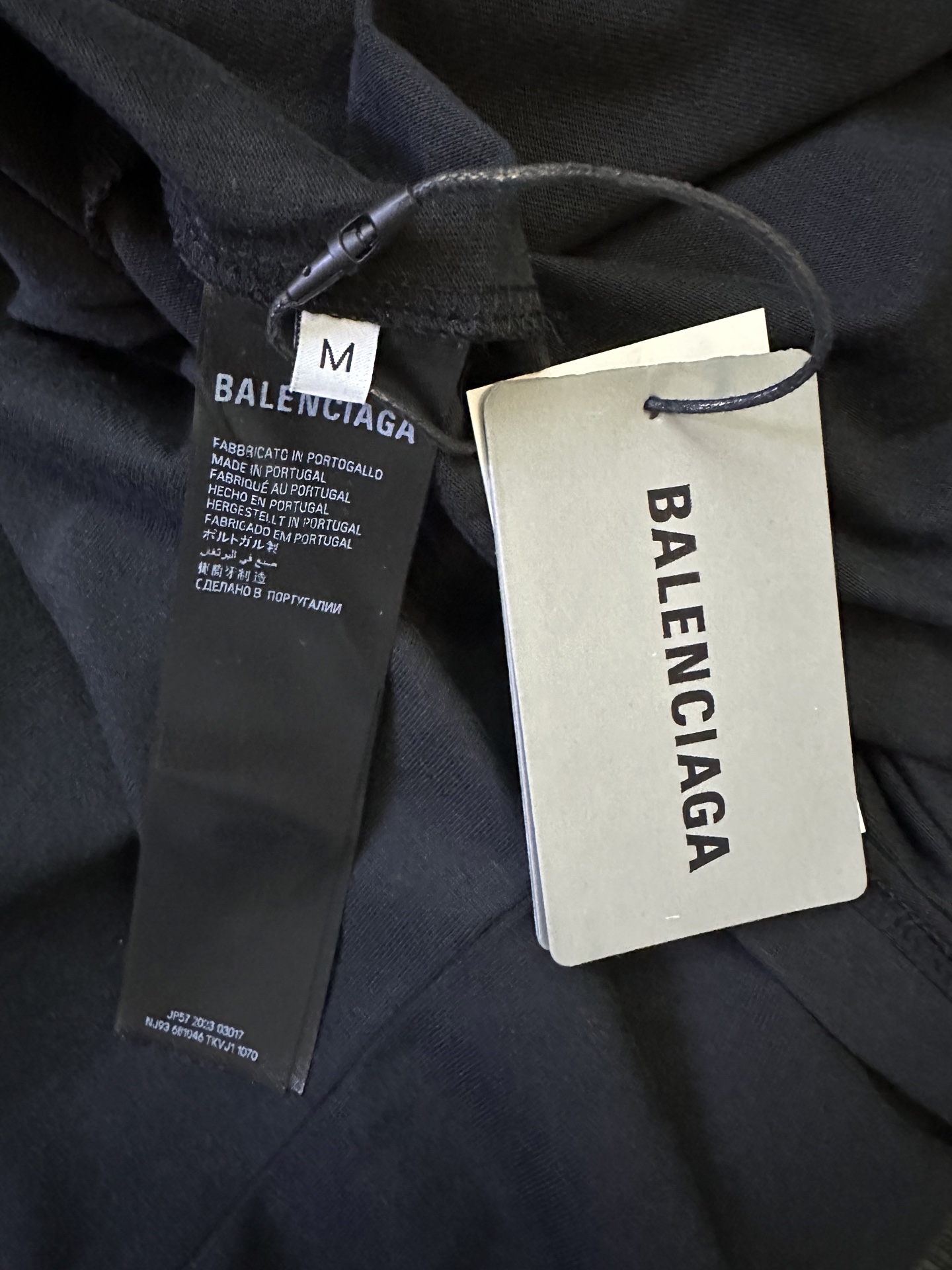 Balenciaga Balenciaga 巴黎世家 FW25 FOOTBALL系列3m刺绣V领落肩足球衣长袖t恤