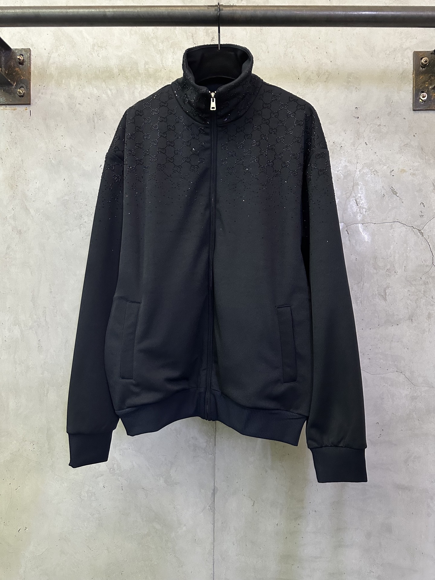 Gucci Gucci古驰 ss26烫钻拉链高领外套
