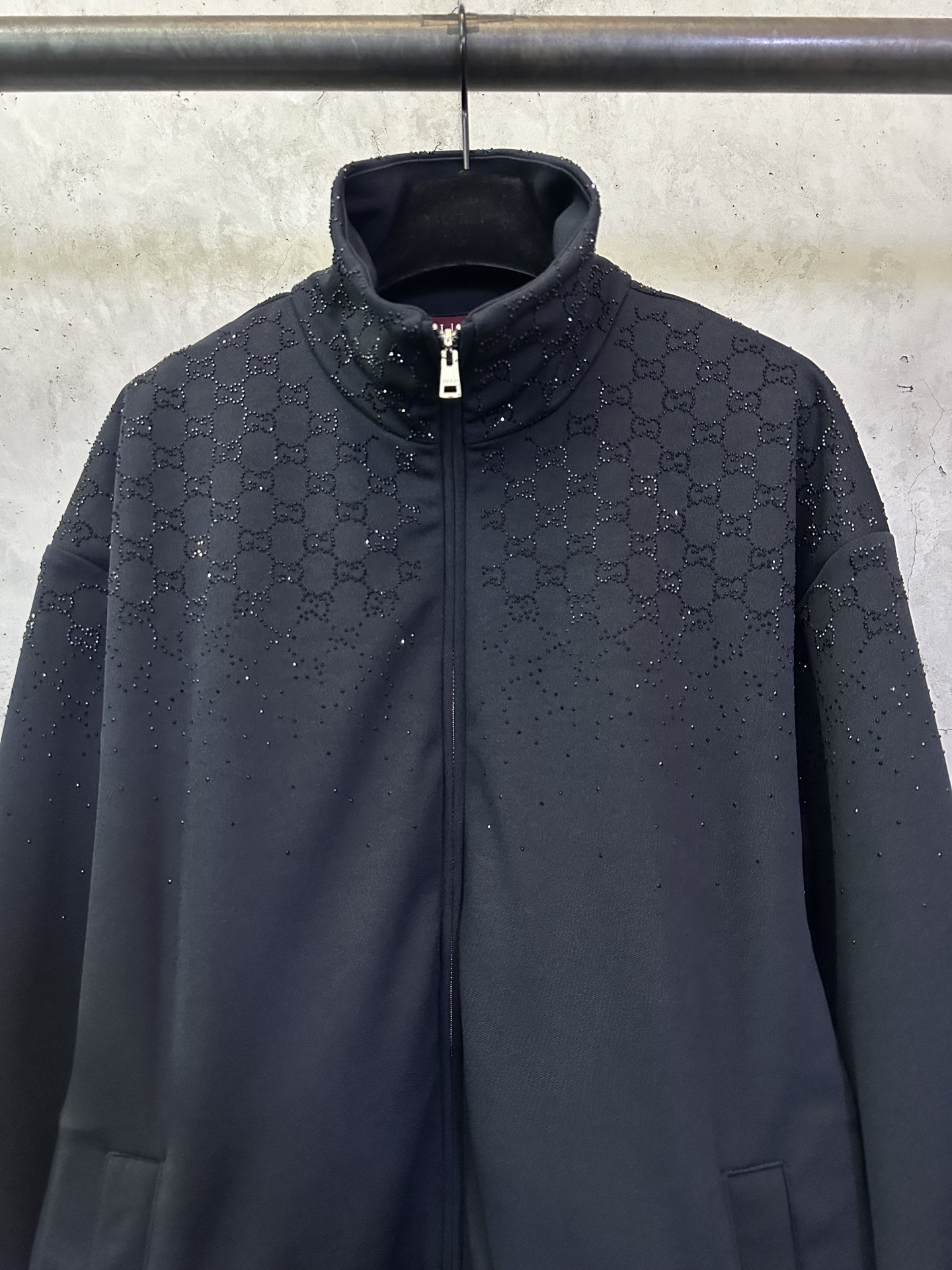 Gucci Gucci古驰 ss26烫钻拉链高领外套