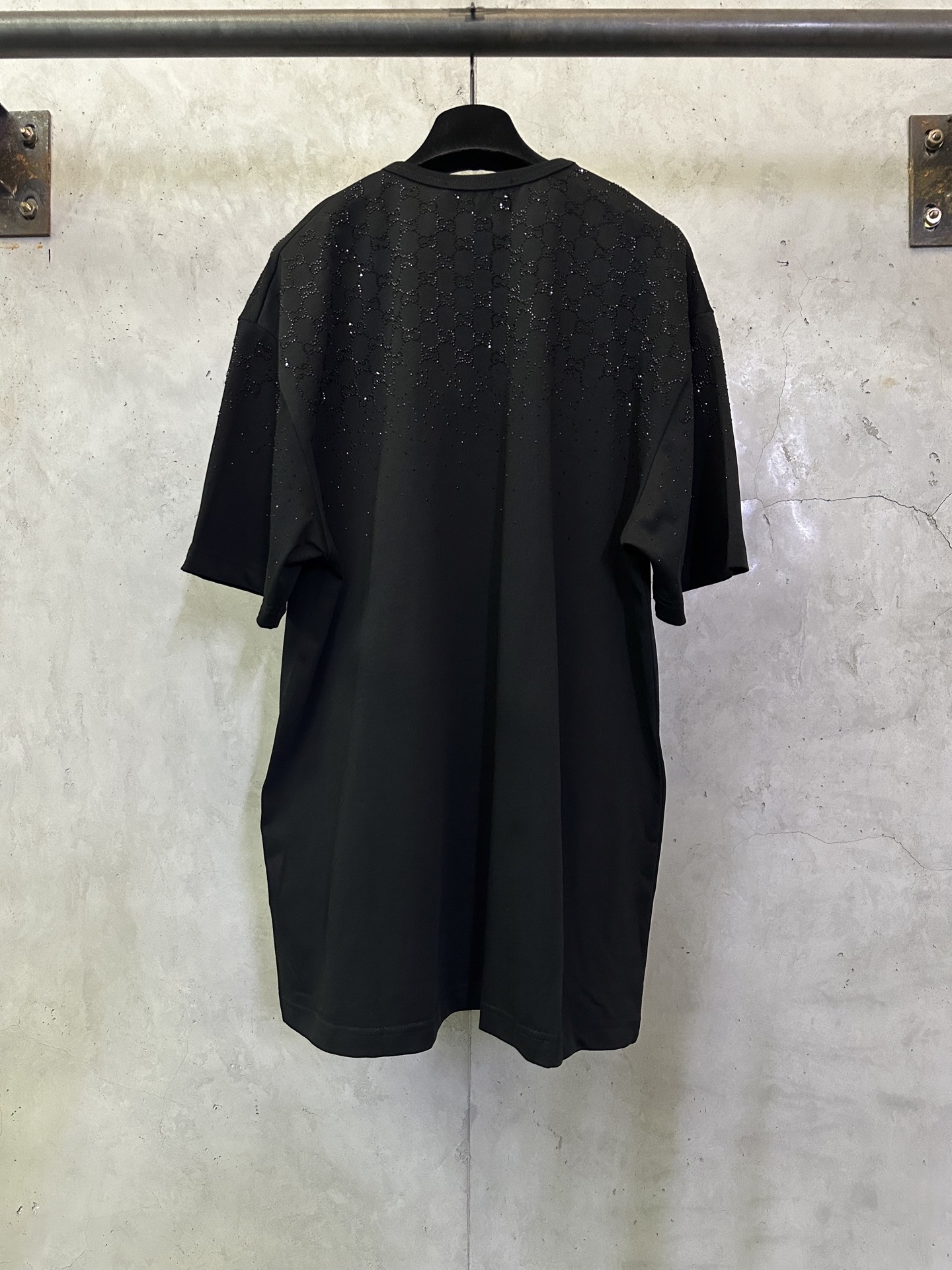 Gucci Gucci古驰 ss26烫钻双G标识短袖
