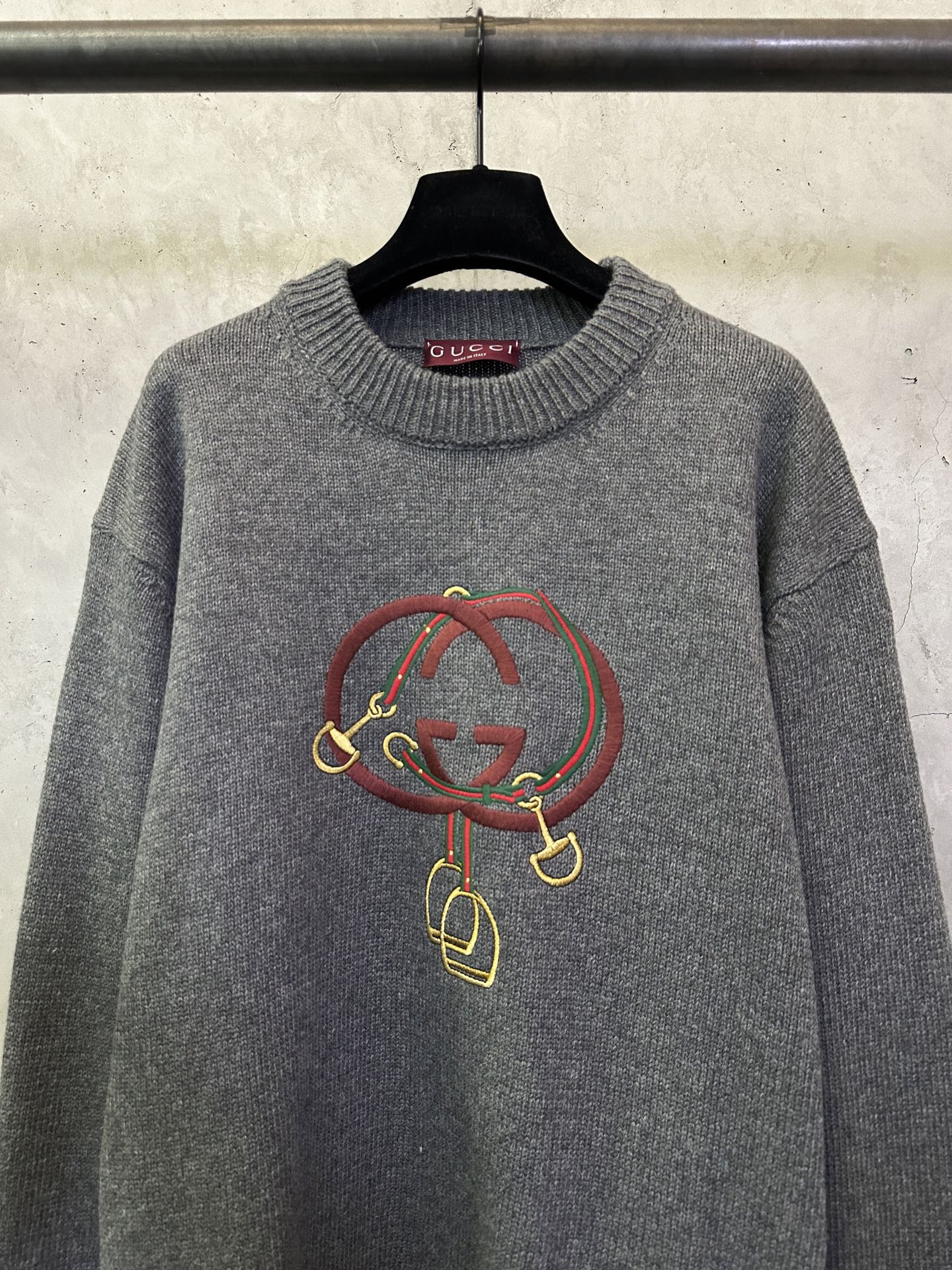 Gucci Gucci古驰 ss26 新年红灯笼双G刺绣针织衫