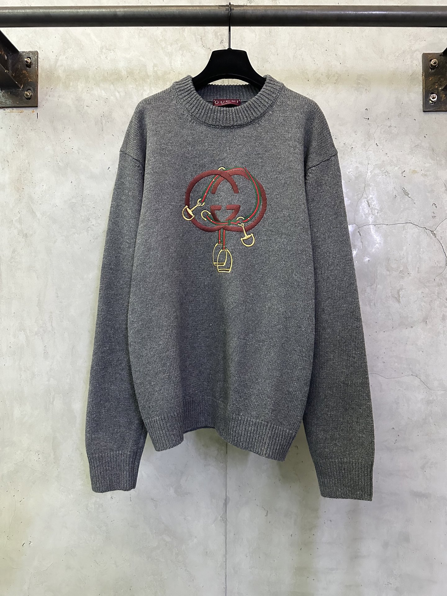 Gucci Gucci古驰 ss26 新年红灯笼双G刺绣针织衫