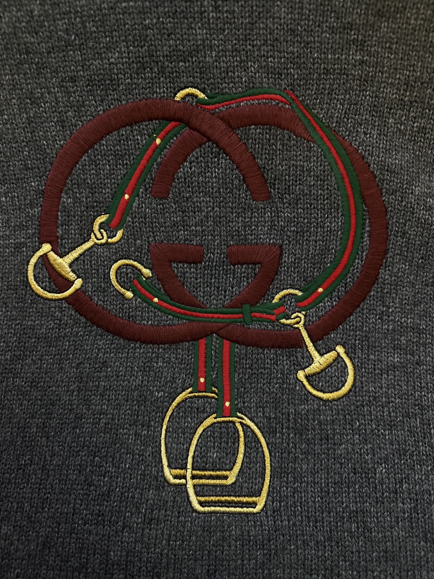 Gucci Gucci古驰 ss26 新年红灯笼双G刺绣针织衫