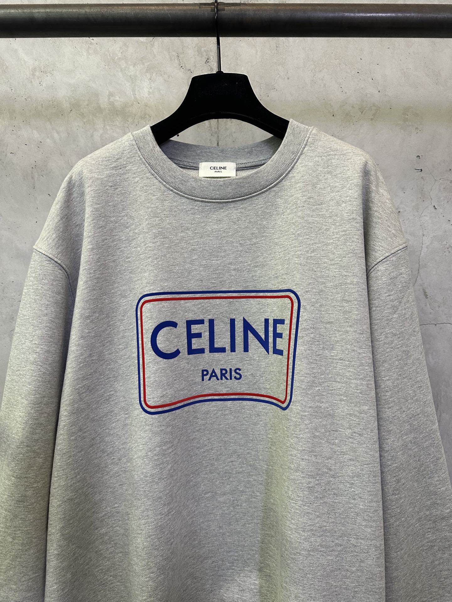 Celine Celine赛琳 ss26 字母拼色植绒印花卫衣