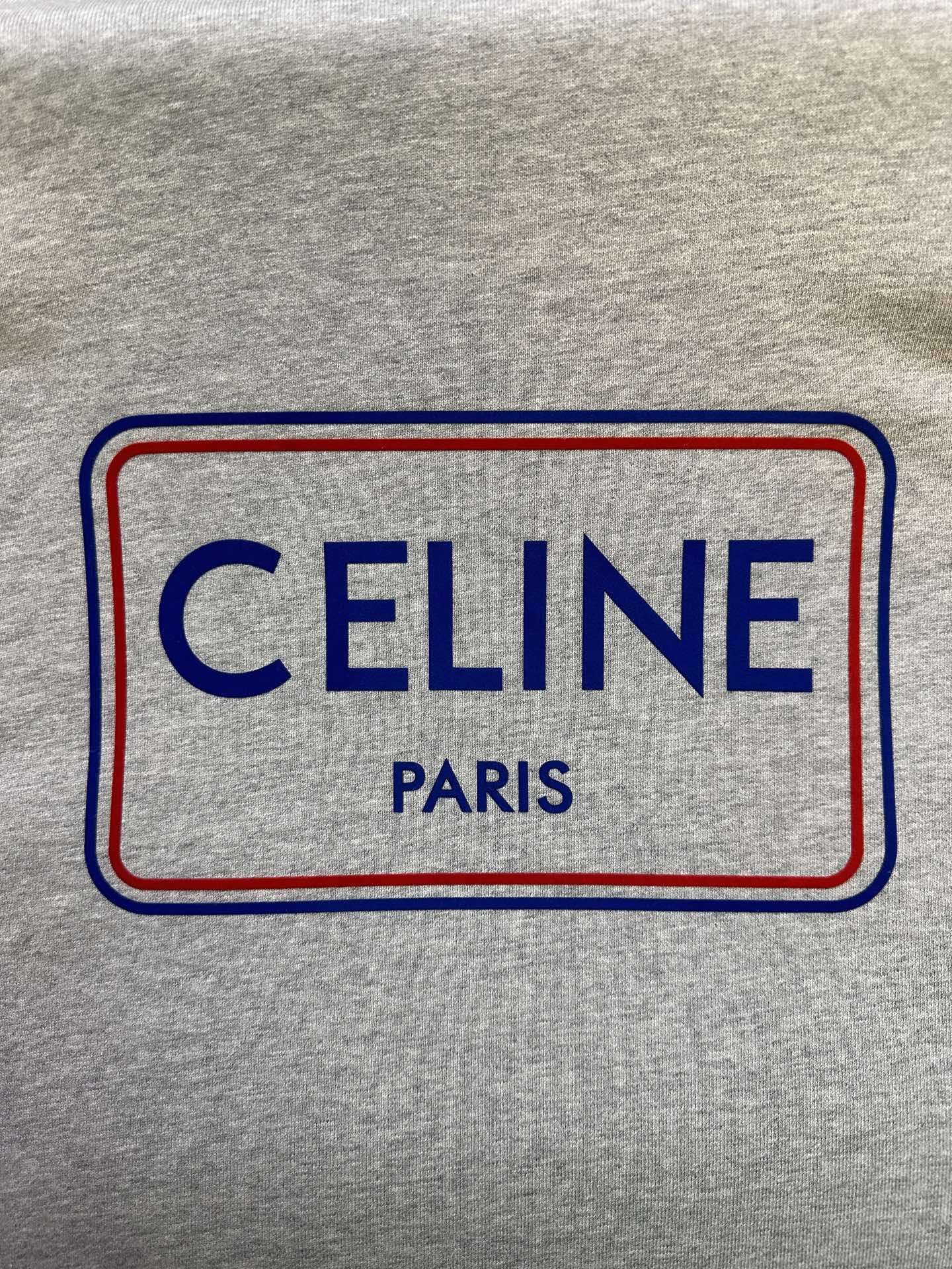 Celine Celine赛琳 ss26 字母拼色植绒印花卫衣