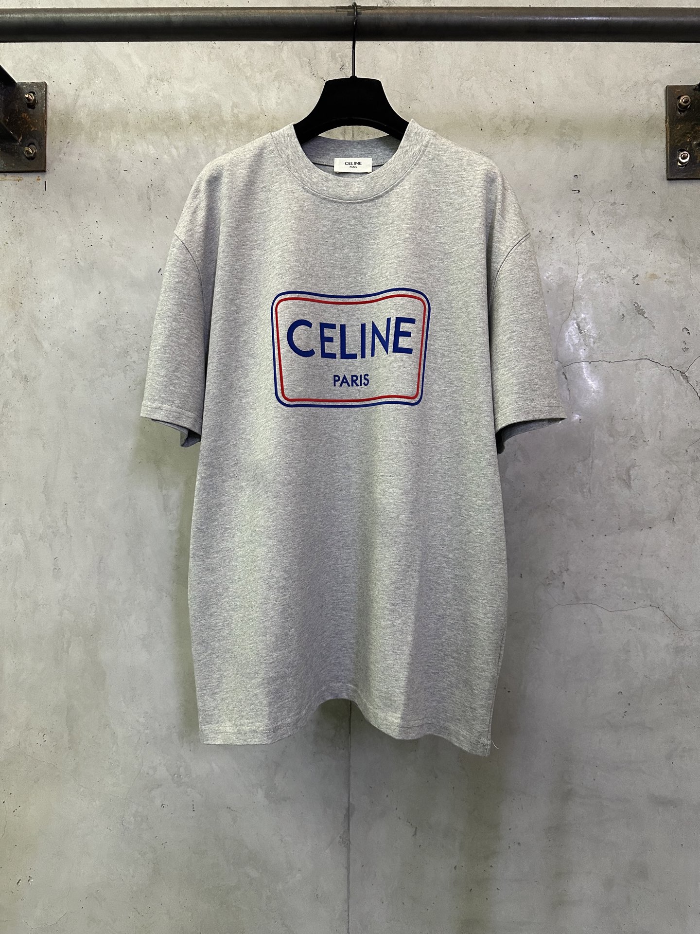 Celine Celine赛琳 ss26 字母拼色植绒印花短袖T恤
