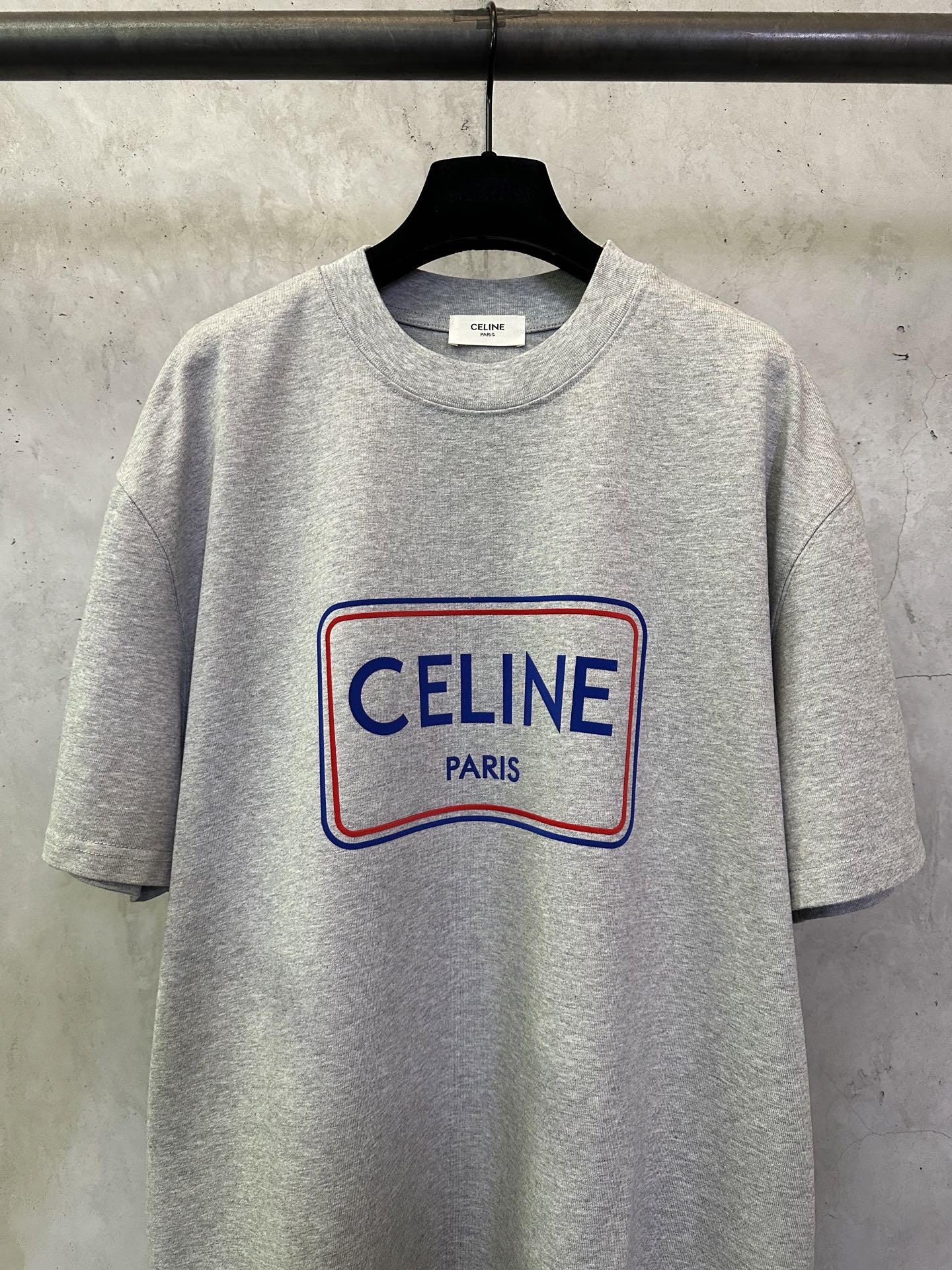 Celine Celine赛琳 ss26 字母拼色植绒印花短袖T恤