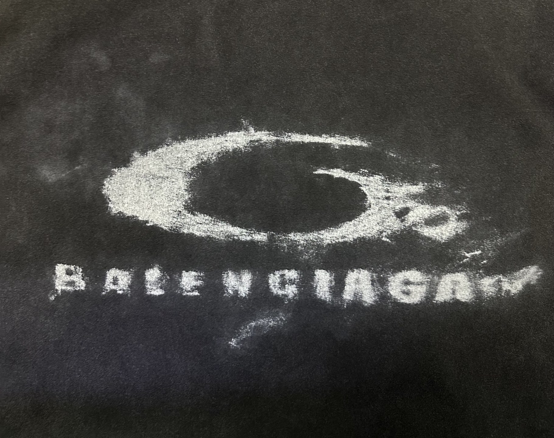 Balenciaga Balenciaga 巴黎世家 25ss 单环烟雾洗水做旧短袖T恤