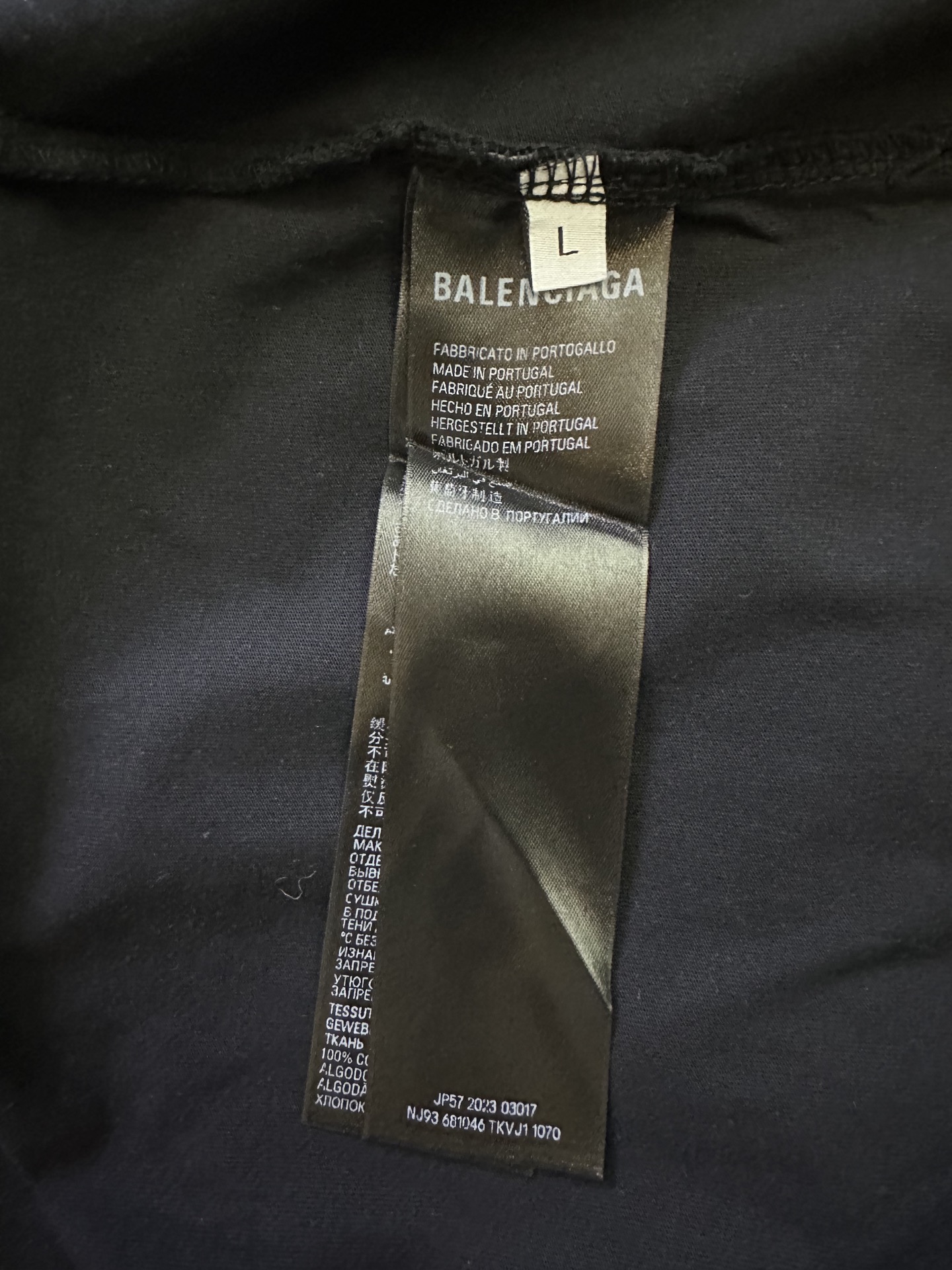Balenciaga Balenciaga 巴黎世家 25ss 单环烟雾洗水做旧短袖T恤