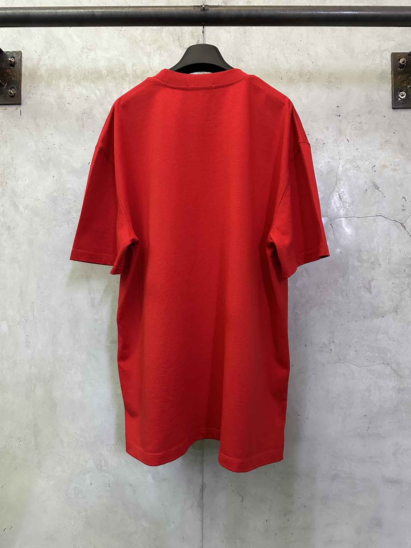 Balenciaga Balenciaga巴黎世家 25ss CURSIVE系列 植绒印花短袖T恤