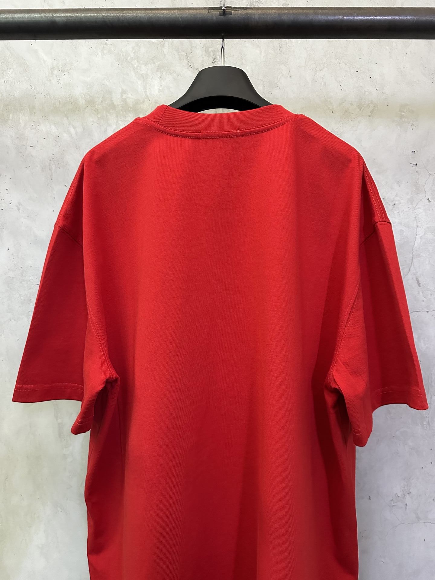 Balenciaga Balenciaga巴黎世家 25ss CURSIVE系列 植绒印花短袖T恤