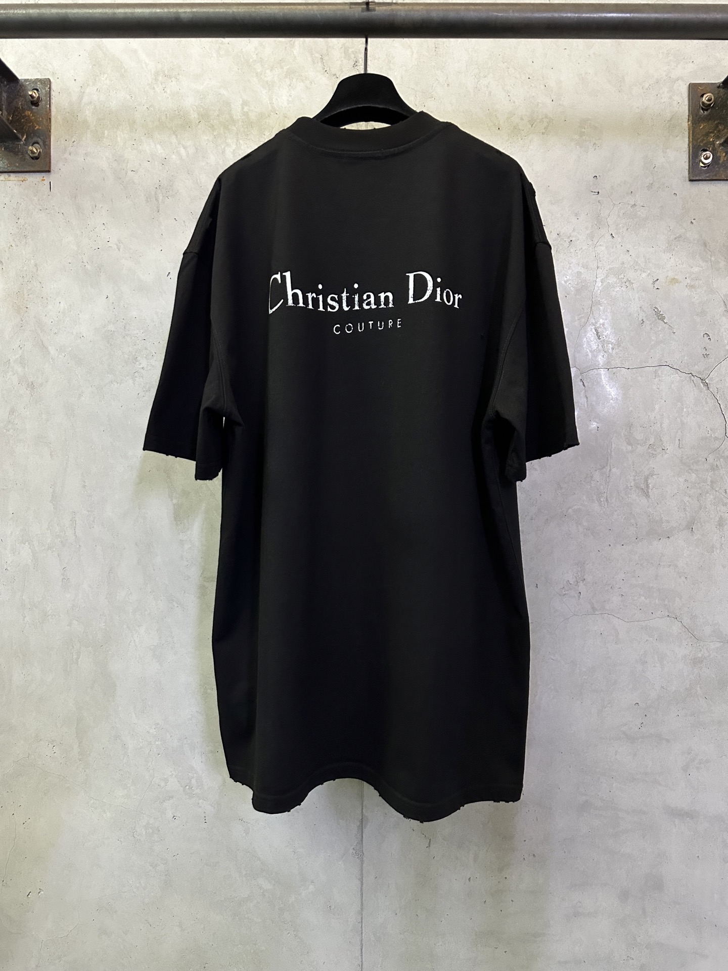 Dior Dior迪奥 26ss logo印花做破短袖T恤