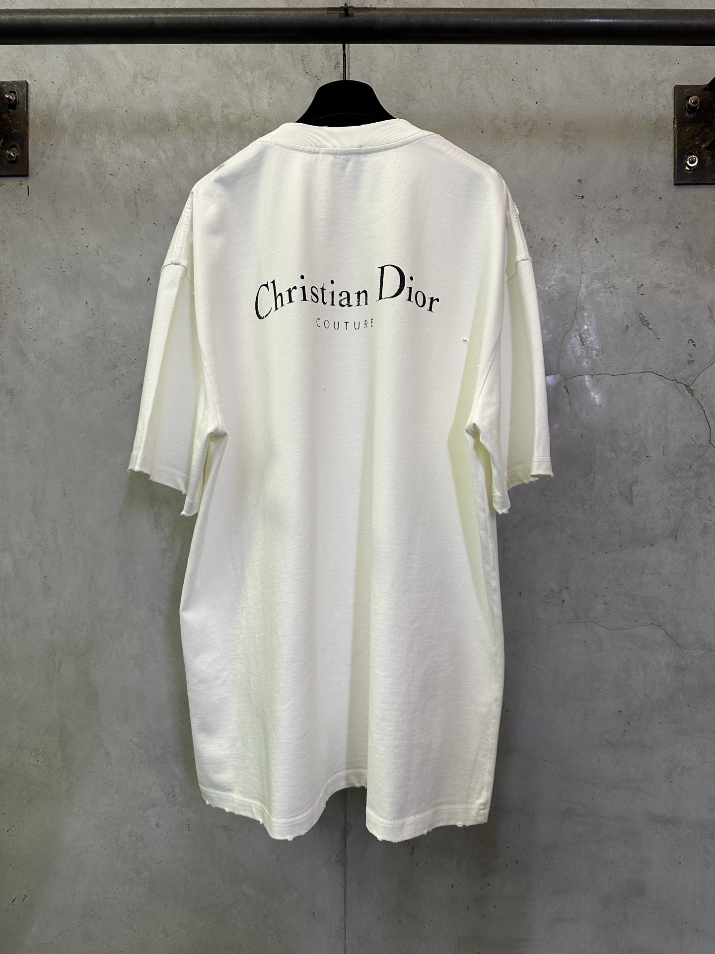 Dior Dior迪奥 26ss logo印花做破短袖T恤