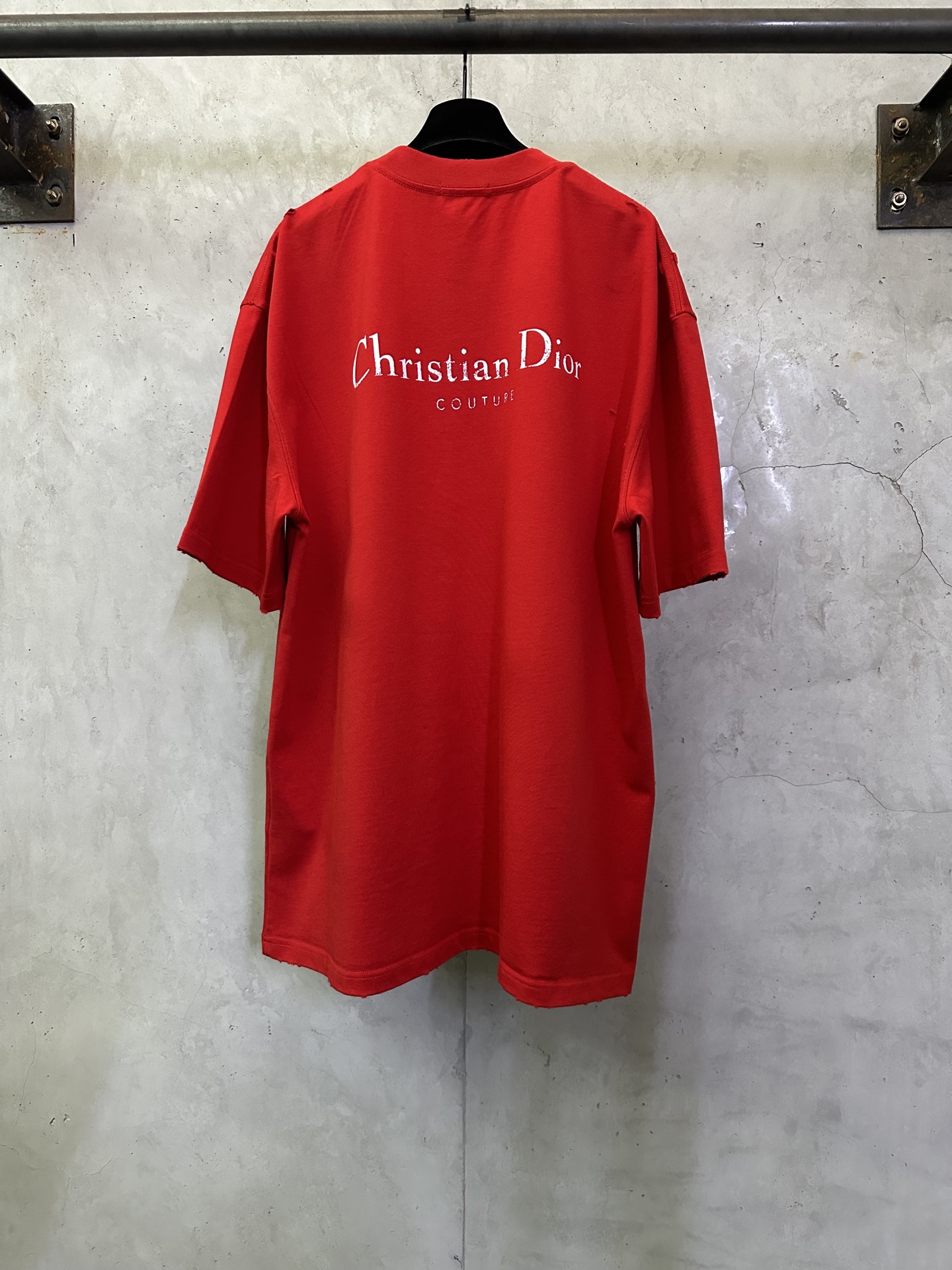 Dior Dior迪奥 26ss logo印花做破短袖T恤