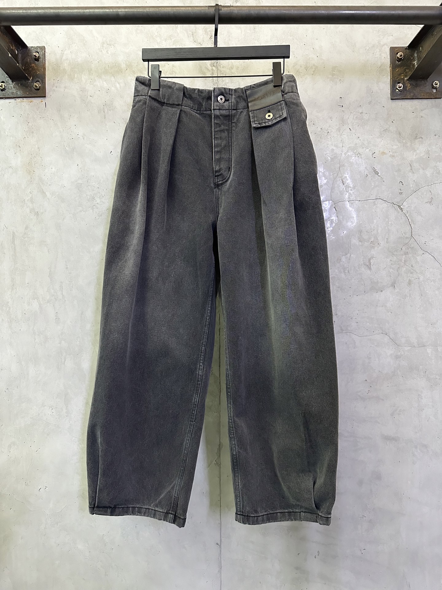 Loewe Loewe 皮革贴片牛仔裤