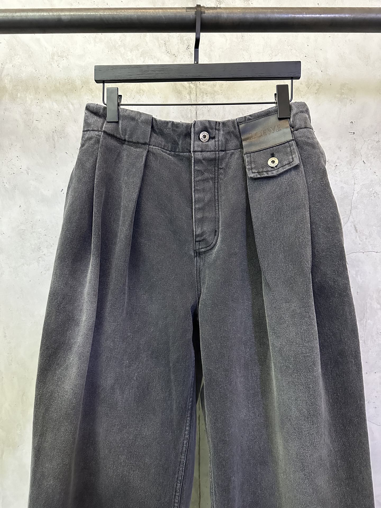 Loewe Loewe 皮革贴片牛仔裤