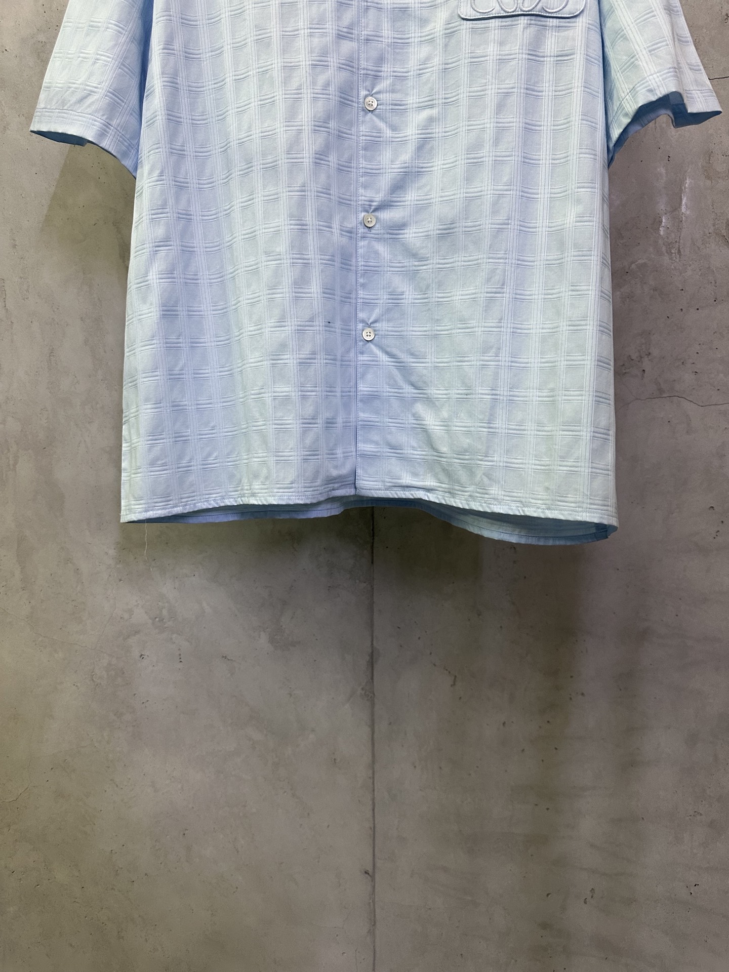 Loewe Loewe Anagram罗意威 ss26 刺绣格子衬衫