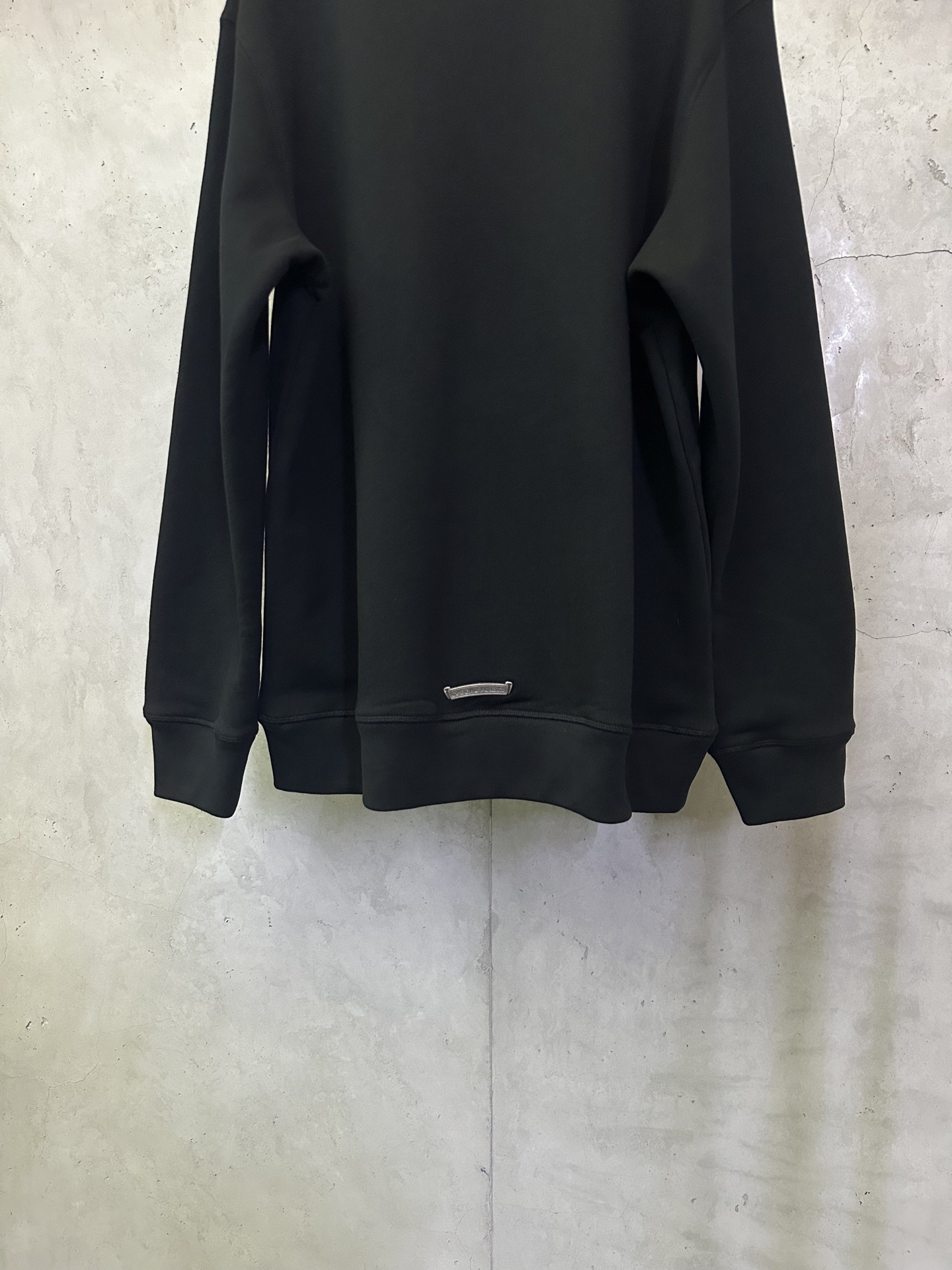Chrome Hearts Chrome Hearts克罗心 25SS 贴皮十字半拉链长袖卫衣