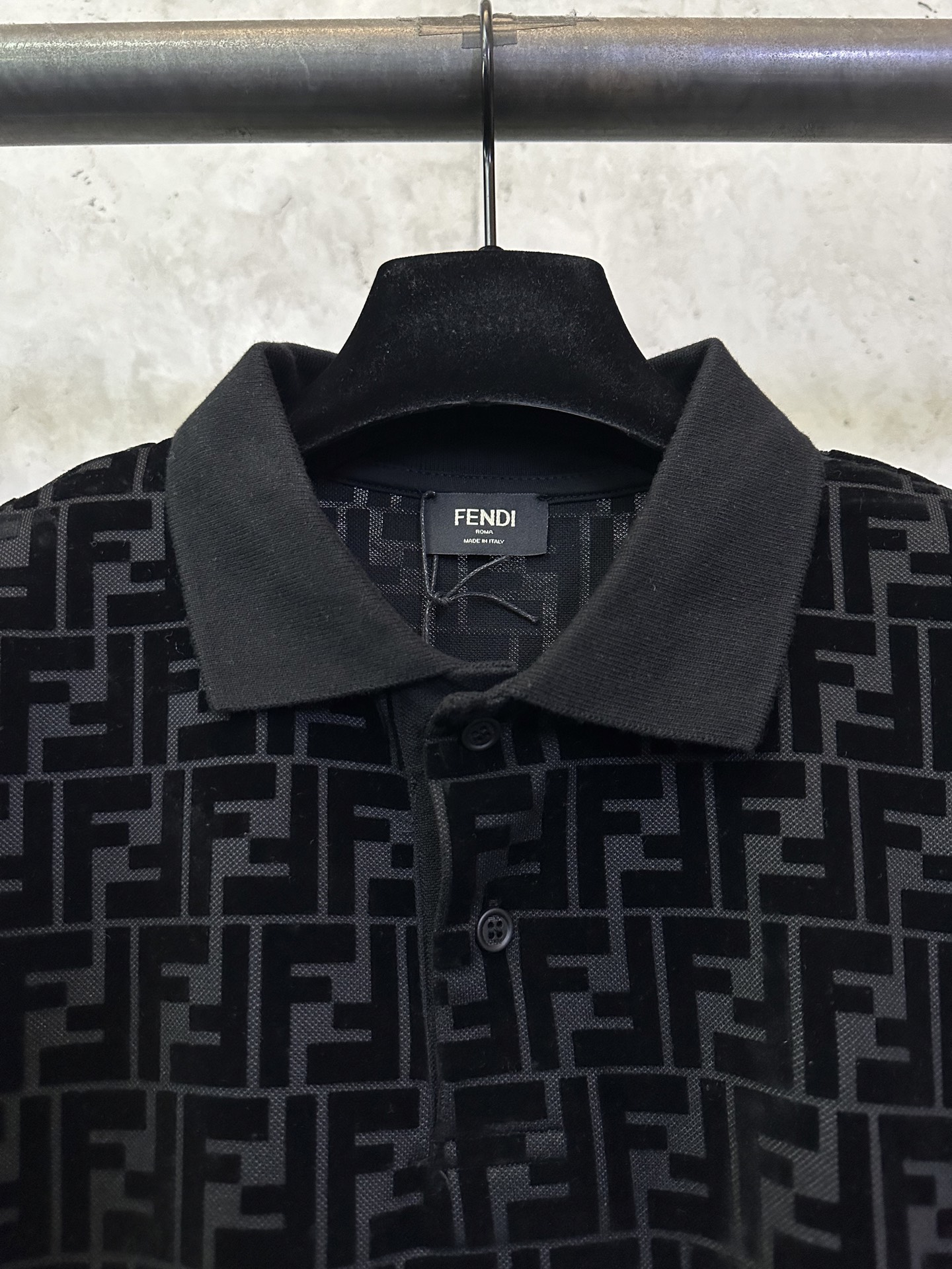 Fendi FENDI芬迪 丝光植绒POLO衫