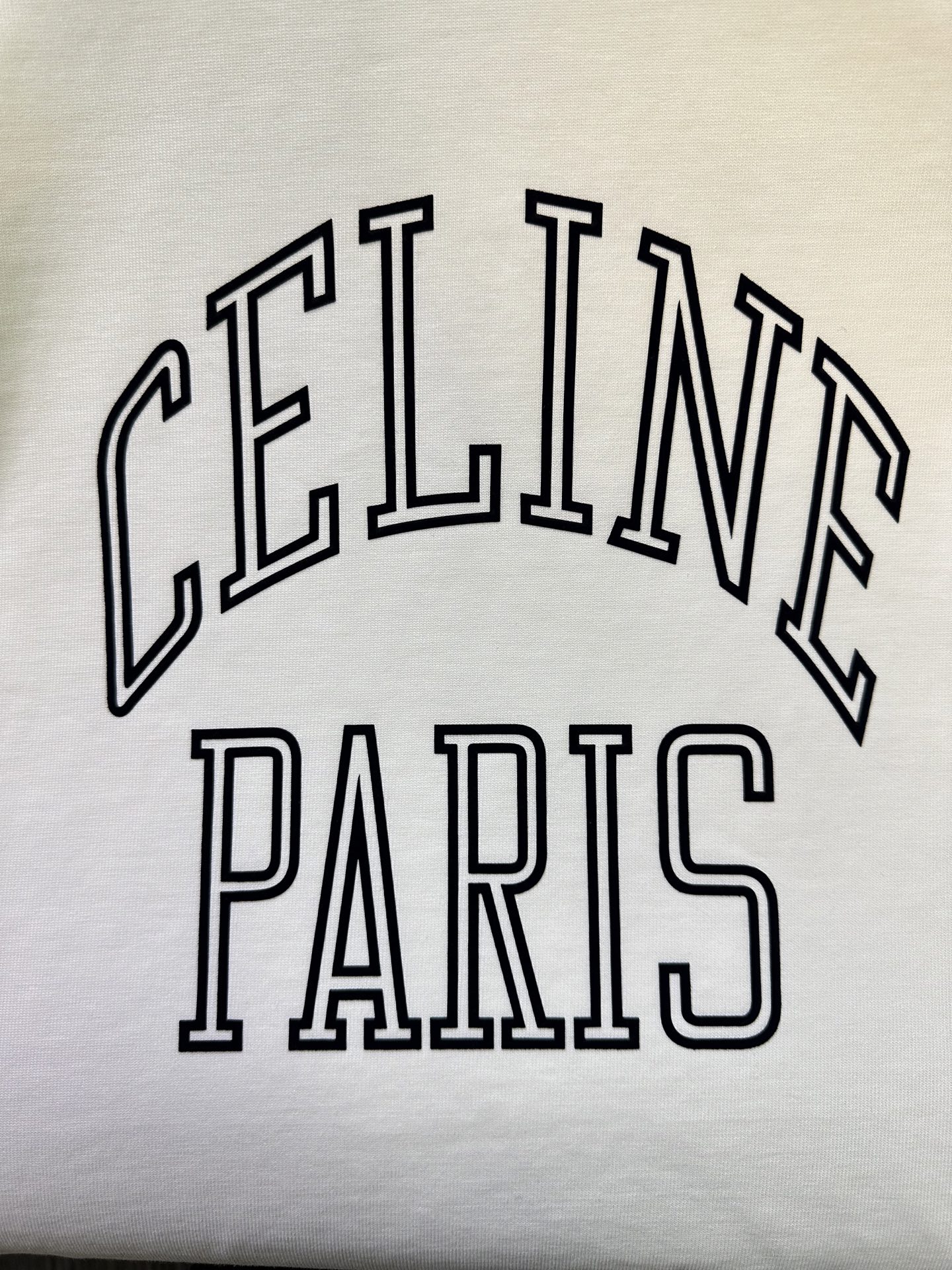 Celine CELINE赛琳 26ss 植绒字母短袖T恤