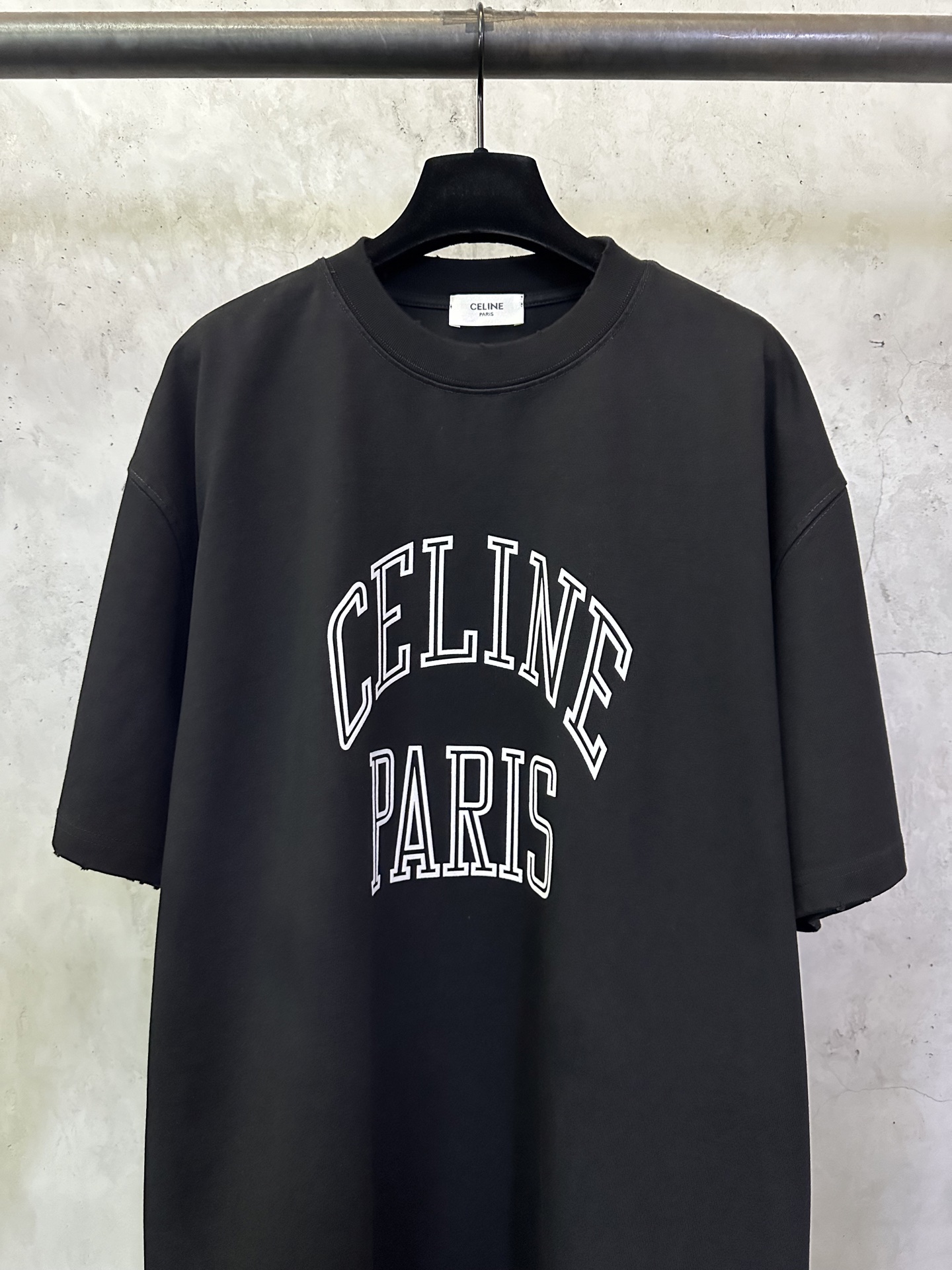 Celine CELINE赛琳 26ss 植绒字母短袖T恤