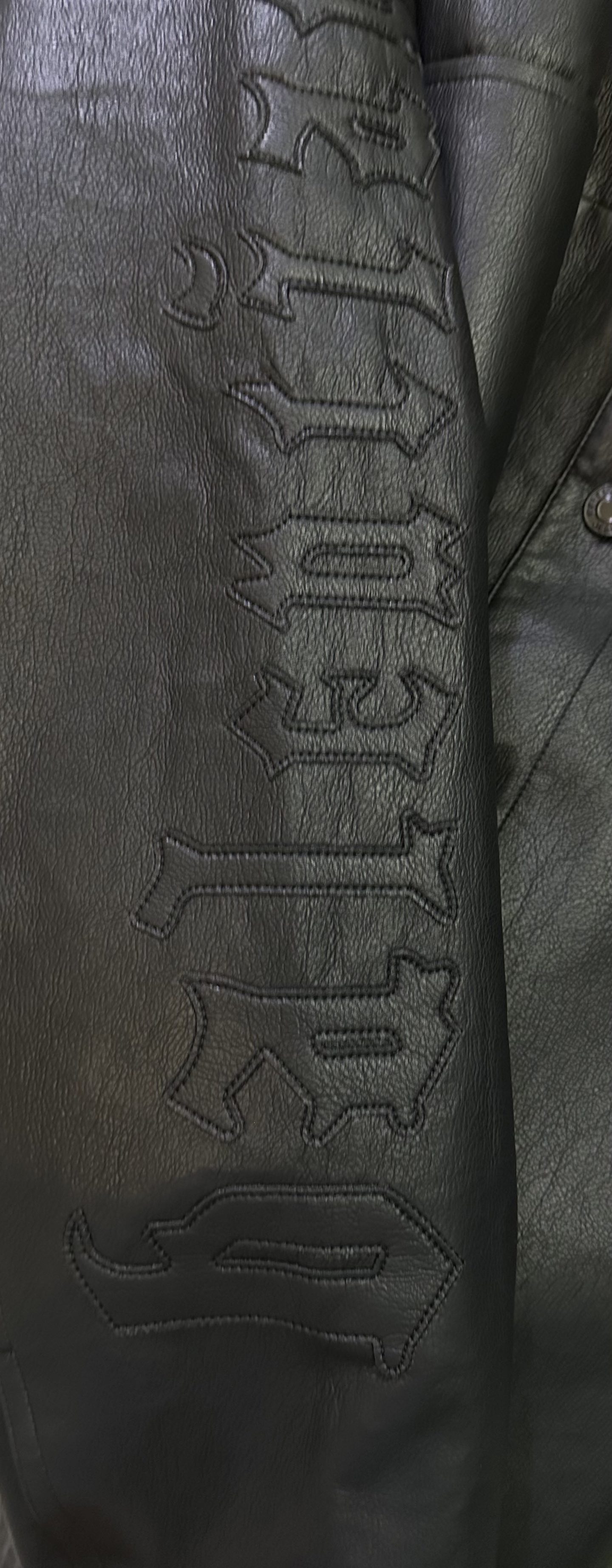 Balenciaga Balenciaga巴黎世家 ss26 单排扣落肩袖皮衣夹克外套
