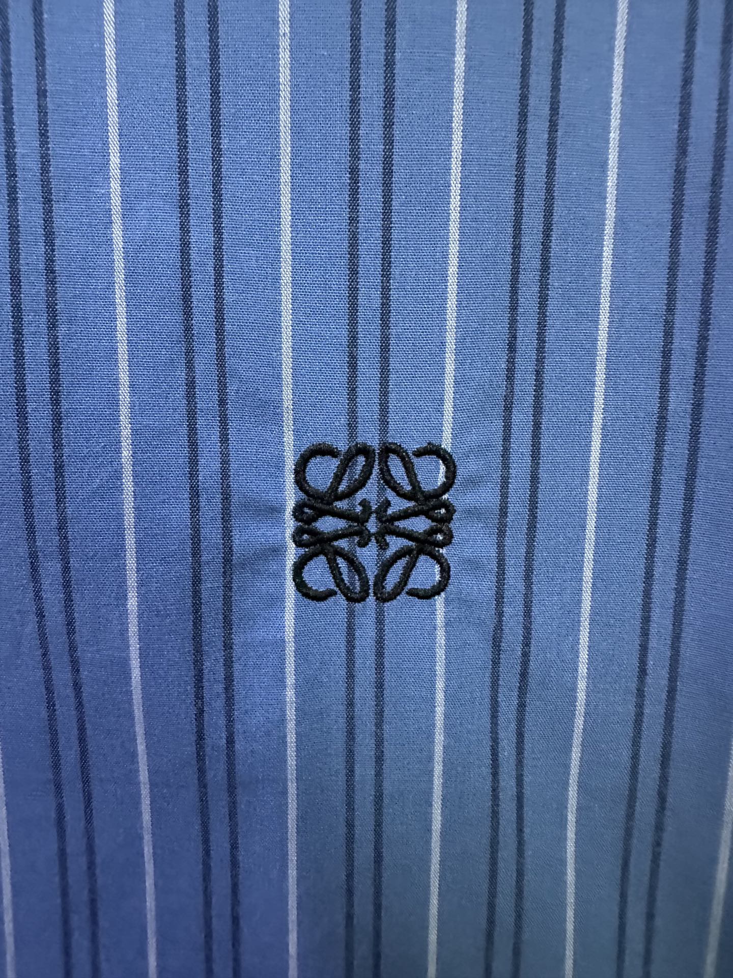 Loewe LOEWE 25SS拼色条纹单排扣尖领长袖衬衫