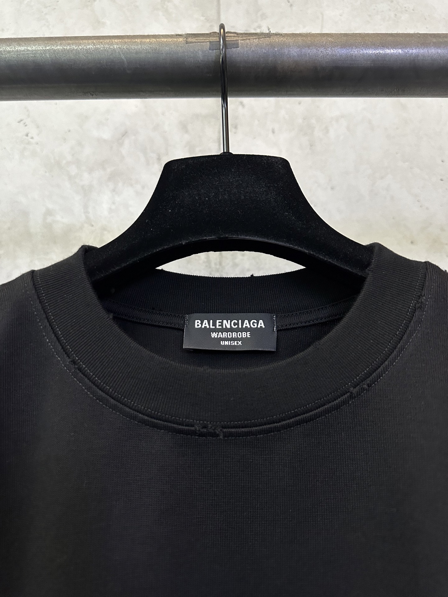 Balenciaga Balenciaga 巴黎世家 25ss 前后字母烫钻洗水短袖T恤