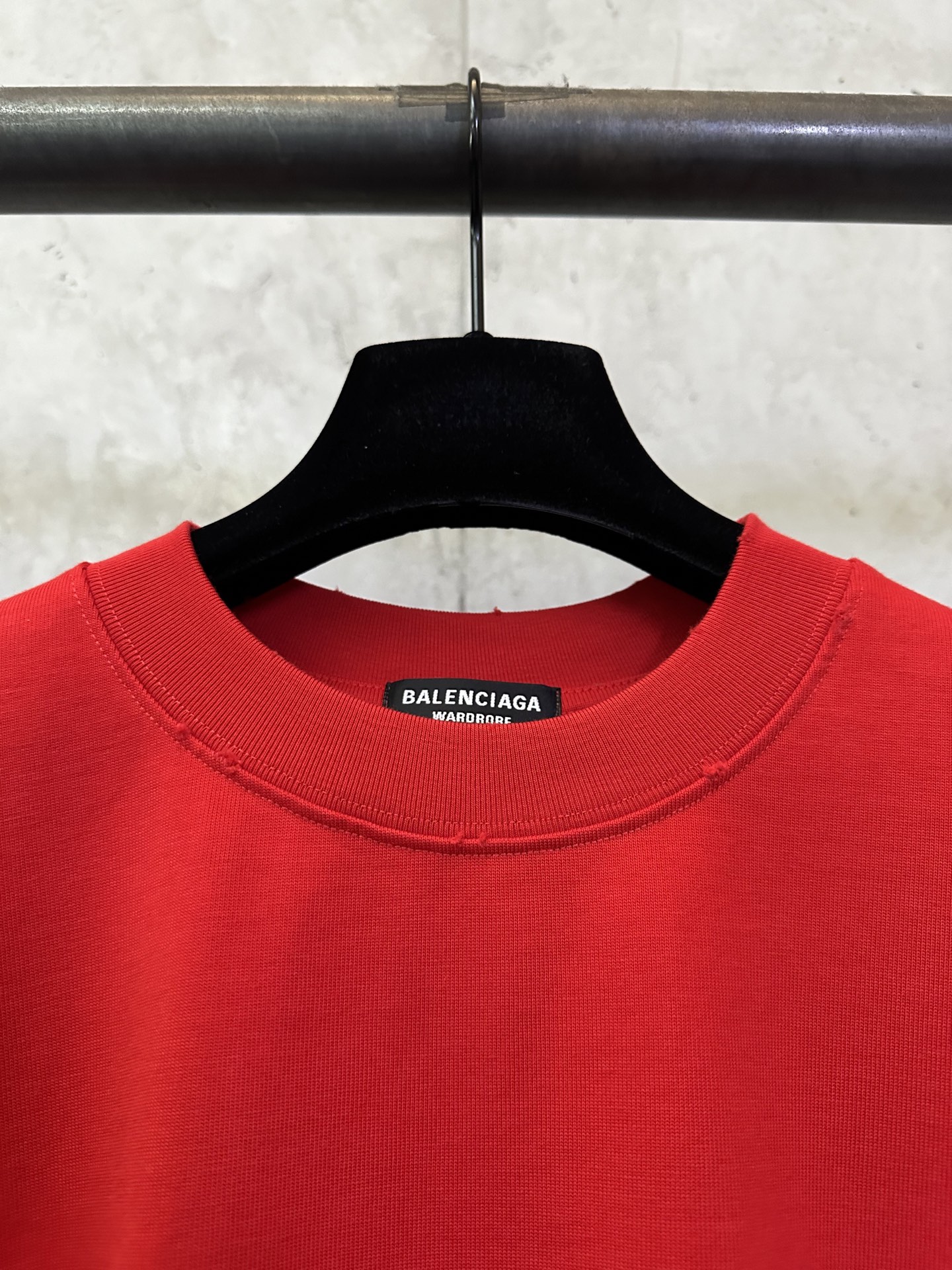 Balenciaga Balenciaga 巴黎世家 25ss 前后字母烫钻洗水短袖T恤