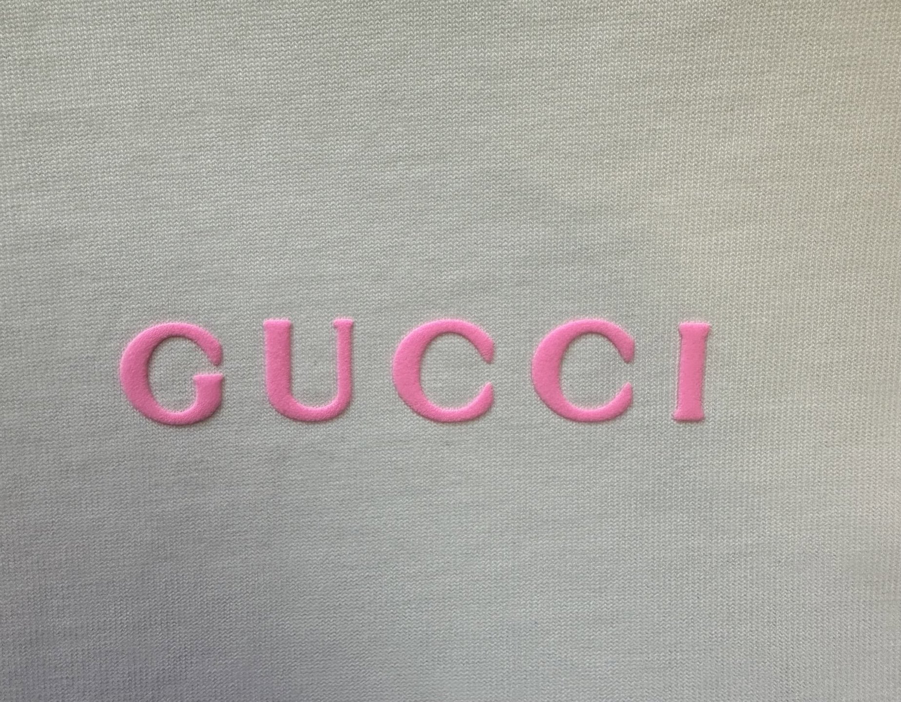 Gucci GUCCI 古驰 26ss 发泡粉logo短袖T恤