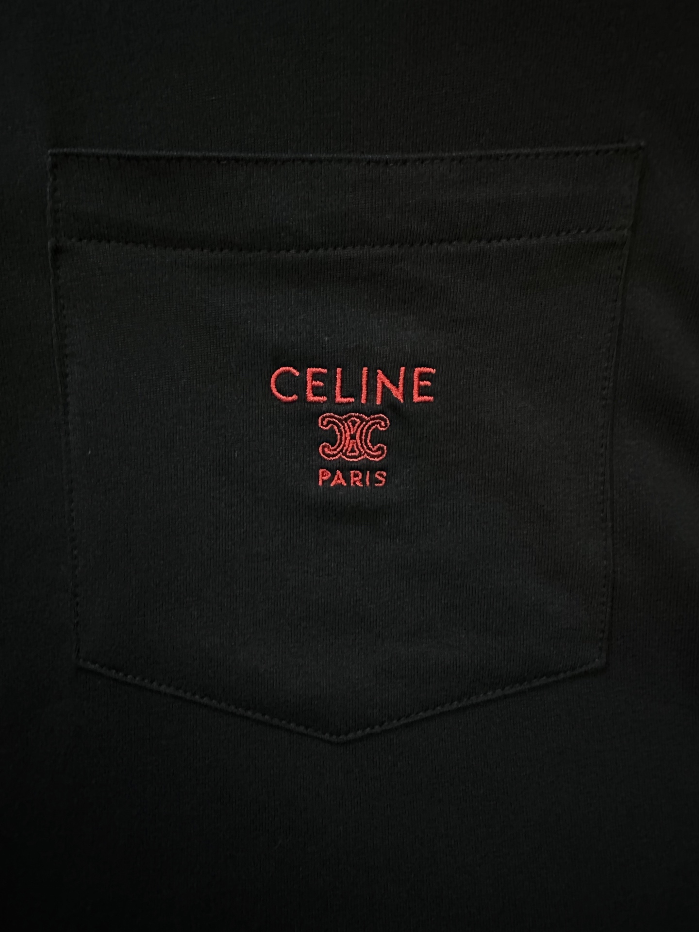 Celine Celine思琳 ss26 春款刺绣口袋短袖