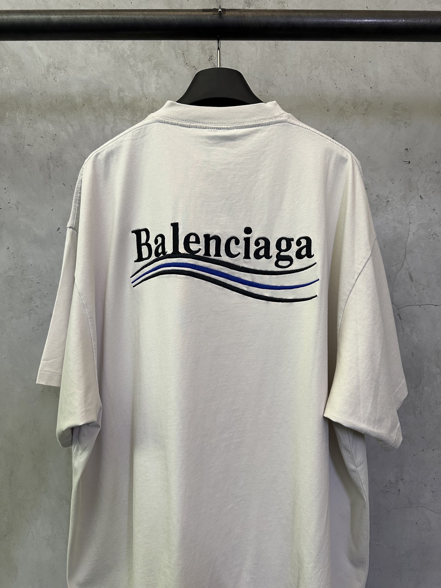 Balenciaga Balenciaga 巴黎世家 可乐海浪logo刺绣短袖T恤
