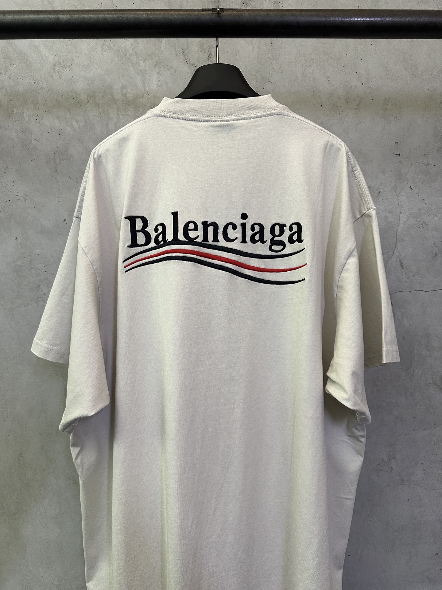 Balenciaga Balenciaga 巴黎世家 可乐海浪logo刺绣短袖T恤