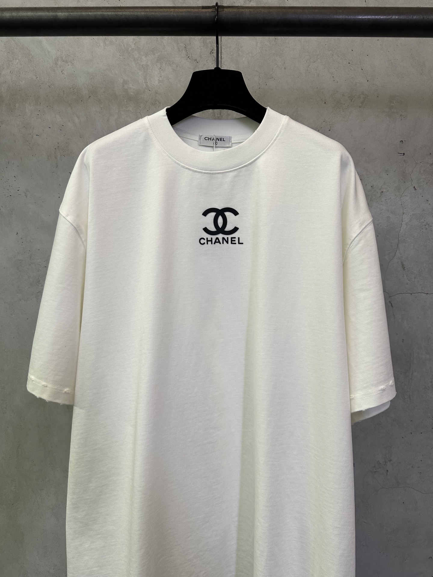Chanel CHANEL 香奈儿 26ss logo破坏厚板胶印花重磅短袖T恤