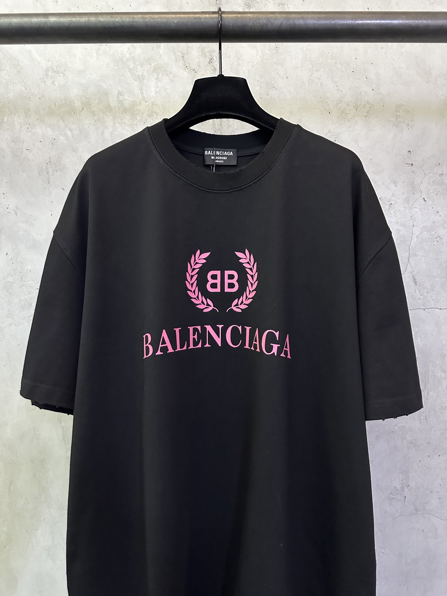 Balenciaga Balenciaga巴黎世家 麦穗logo印花短袖T恤