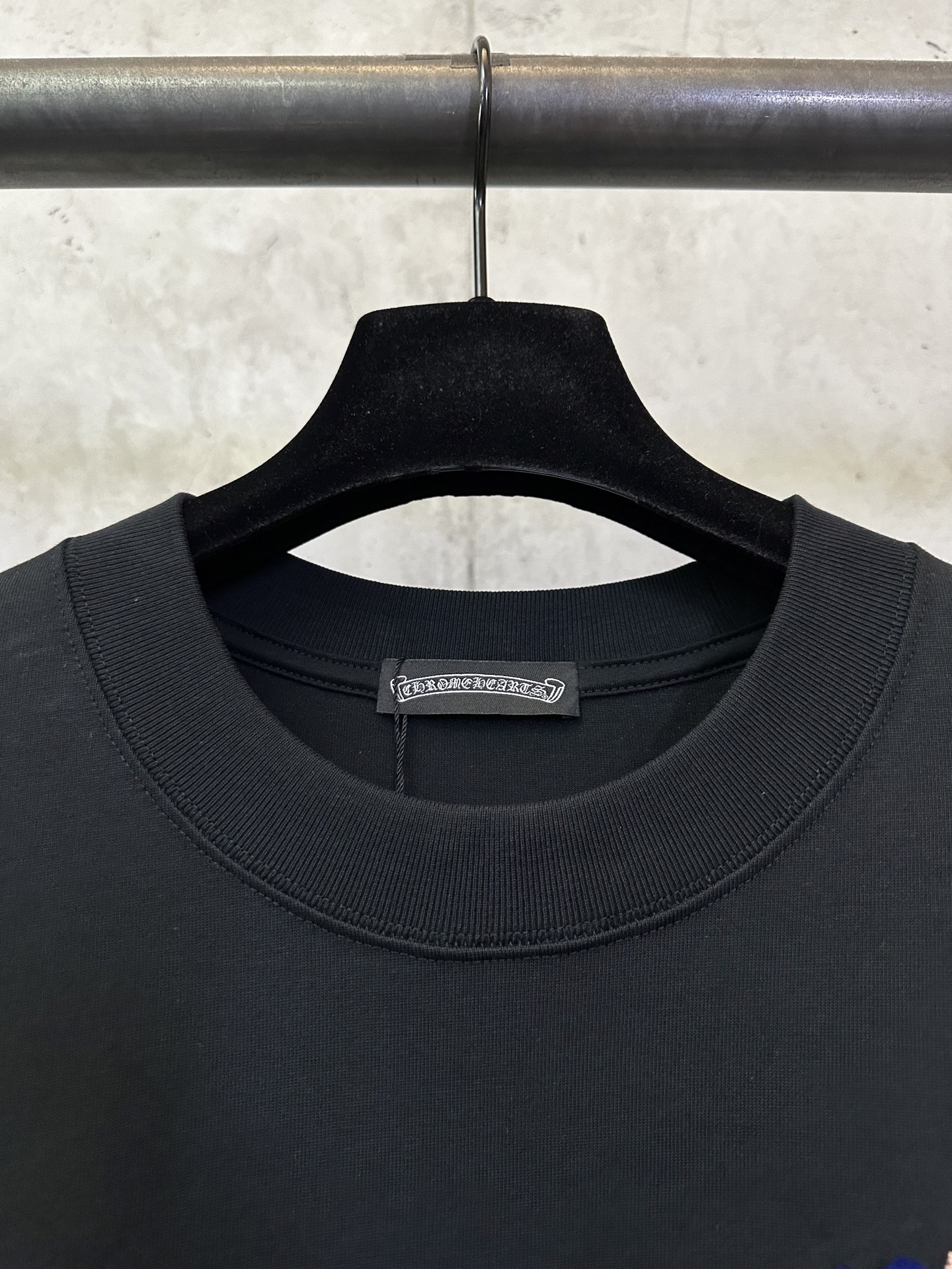 Chrome Hearts Chrome Hearts 克罗心 26ss 前后十字架牙刷绣短袖T恤
