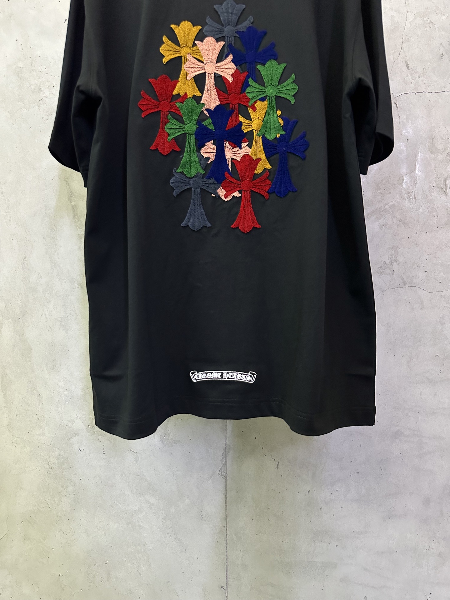 Chrome Hearts Chrome Hearts 克罗心 26ss 前后十字架牙刷绣短袖T恤