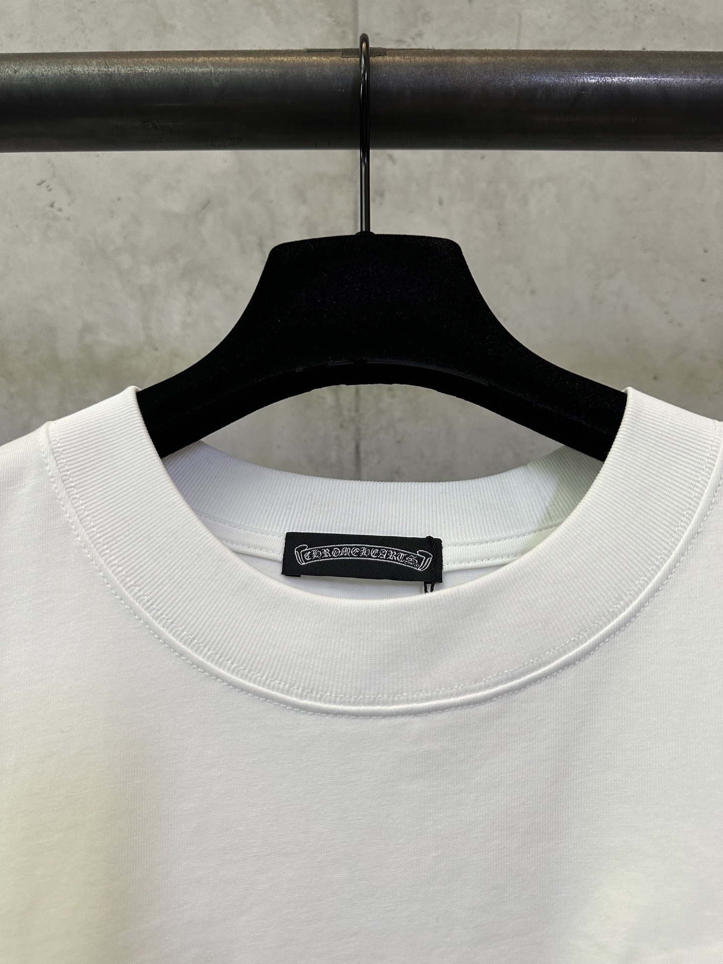 Chrome Hearts Chrome Hearts 克罗心 26ss 前后十字架牙刷绣短袖T恤